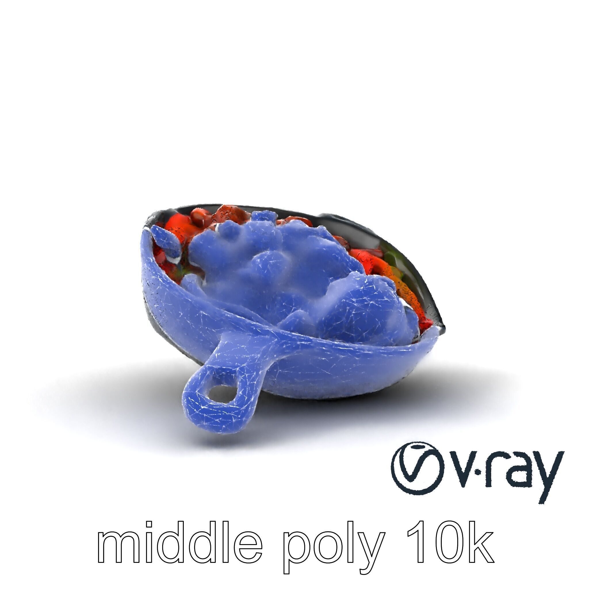 Sizzling Fajita Platter Skillet 3D model pack Low-poly 3D model_28