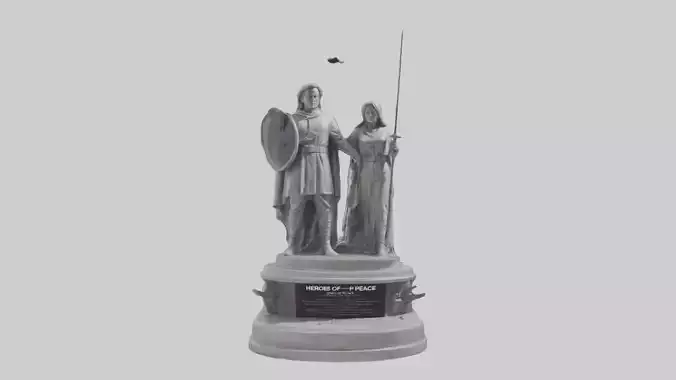 Heroes of Peace Statue Model