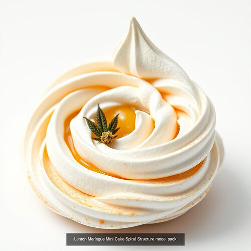 Exquisite Meringue Masterpieces 3D Model Pack 2