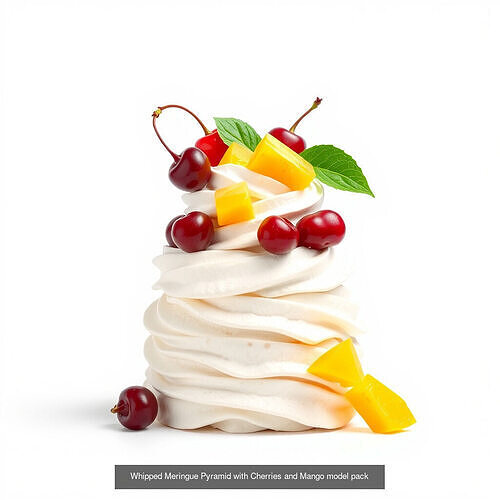 Exquisite Meringue Masterpieces 3D Model Pack 6
