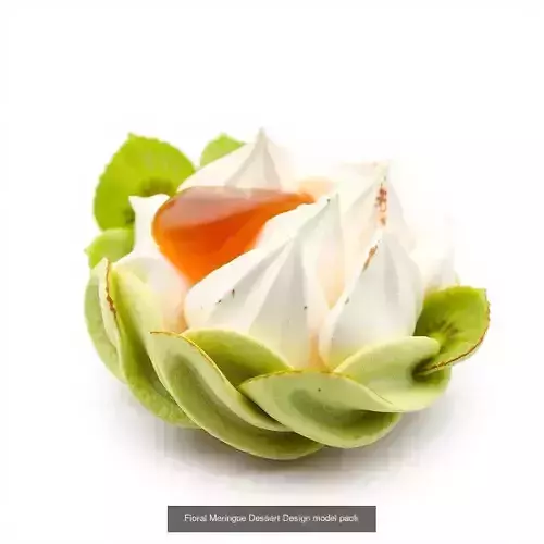 Exquisite Meringue Masterpieces 3D Model Collection