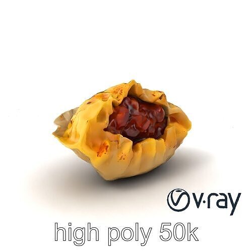 Swiss Cheese Dumpling Chorizo Delight model pack Low-poly 3D model 3