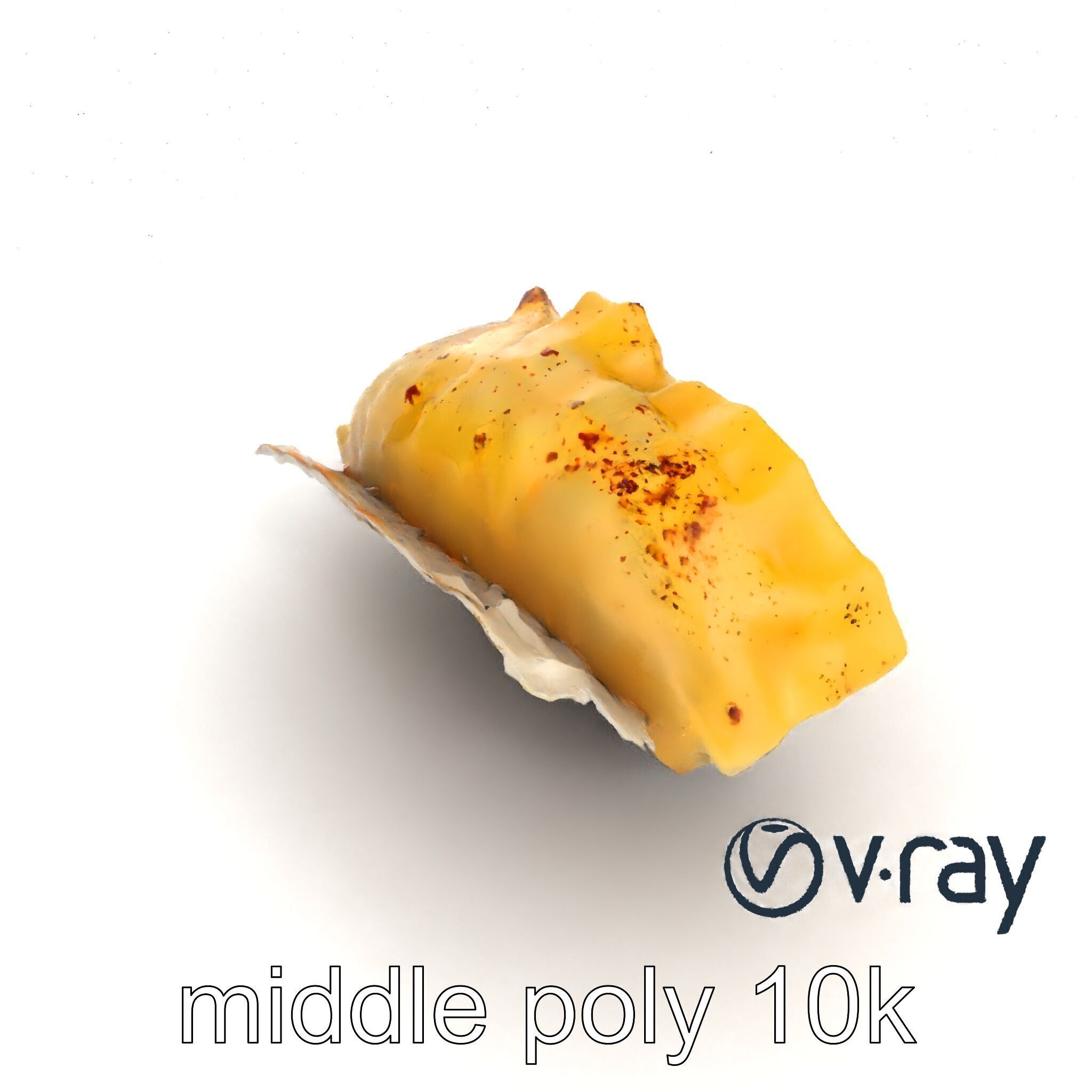 Swiss Cheese Dumpling Chorizo Delight model pack Low-poly 3D model_12