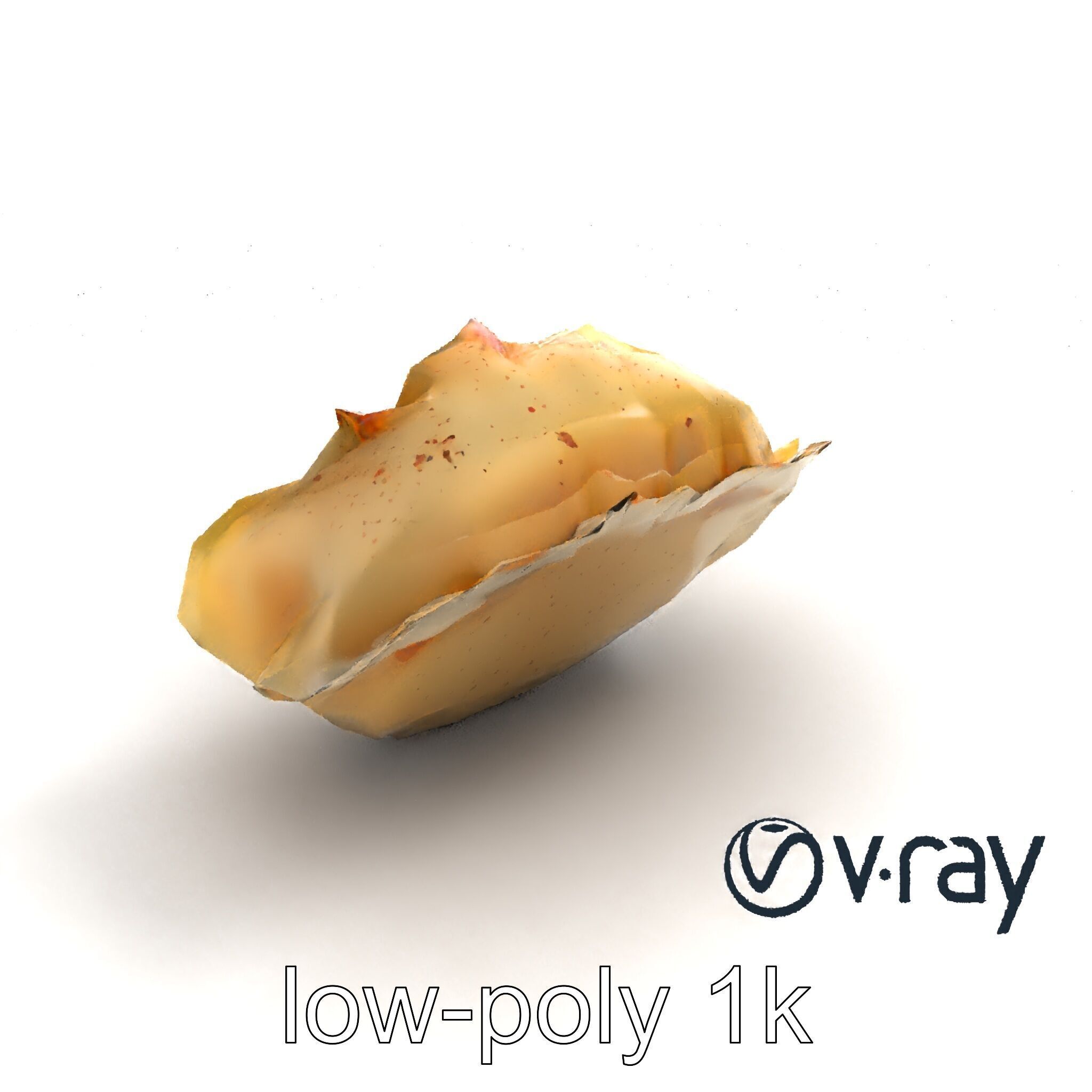 Swiss Cheese Dumpling Chorizo Delight model pack Low-poly 3D model_8