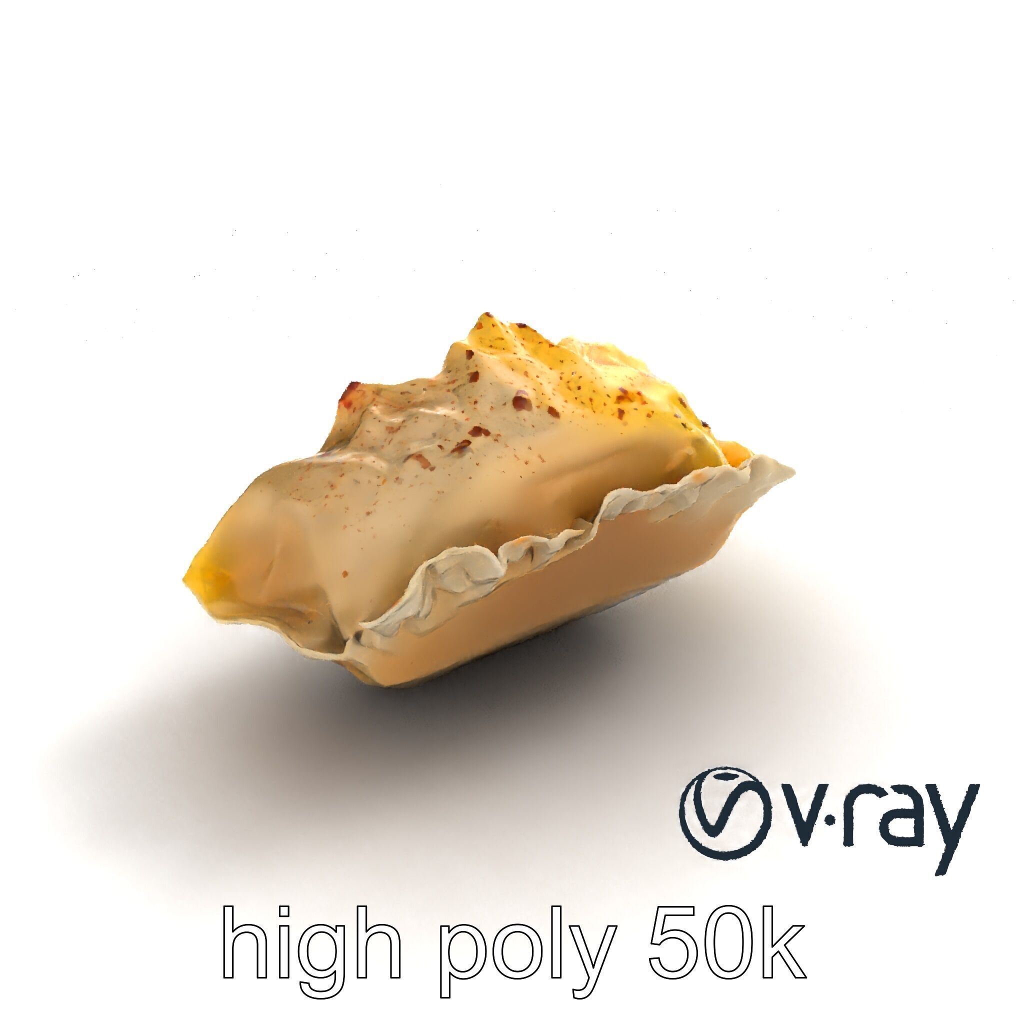 Swiss Cheese Dumpling Chorizo Delight model pack Low-poly 3D model_9