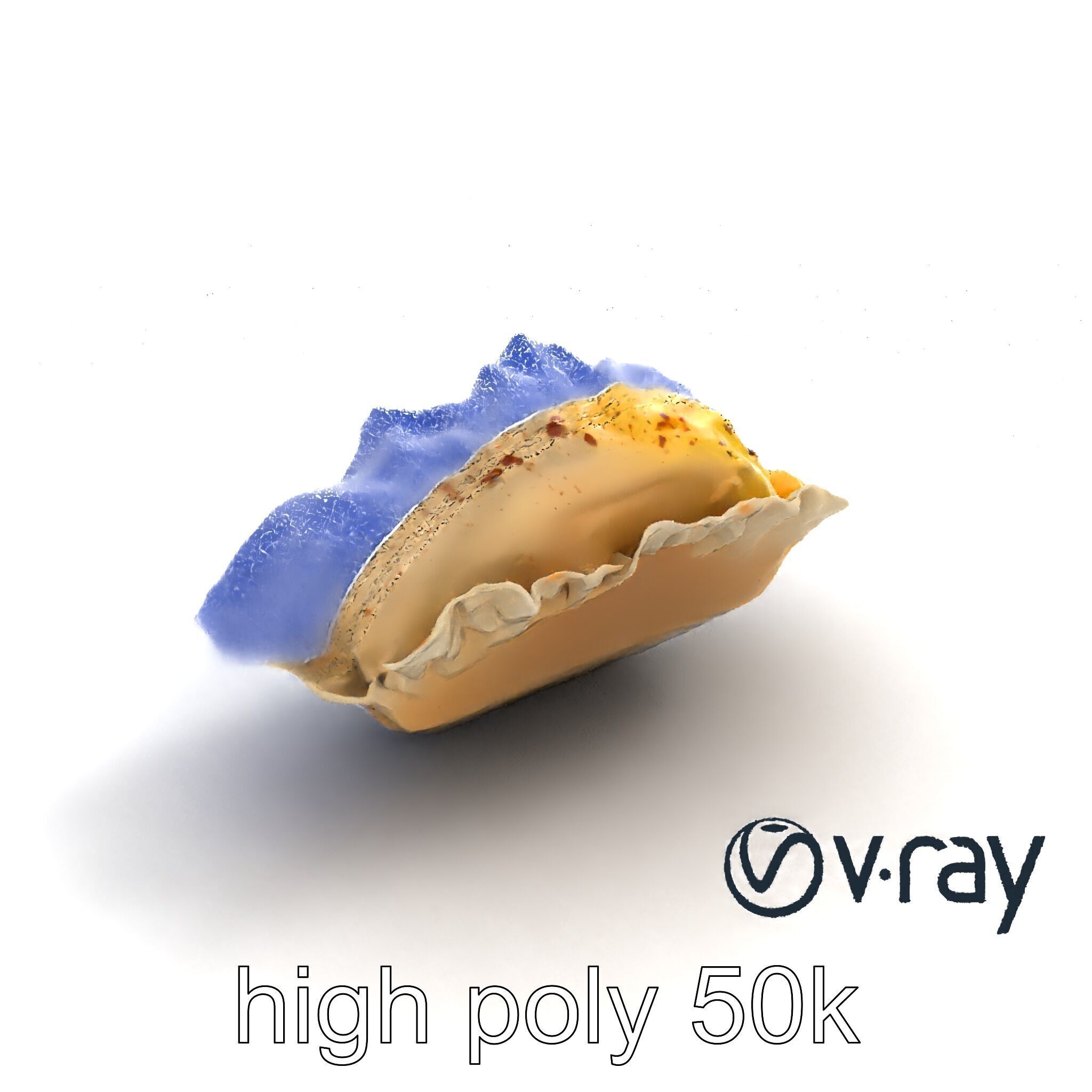 Swiss Cheese Dumpling Chorizo Delight model pack Low-poly 3D model_23