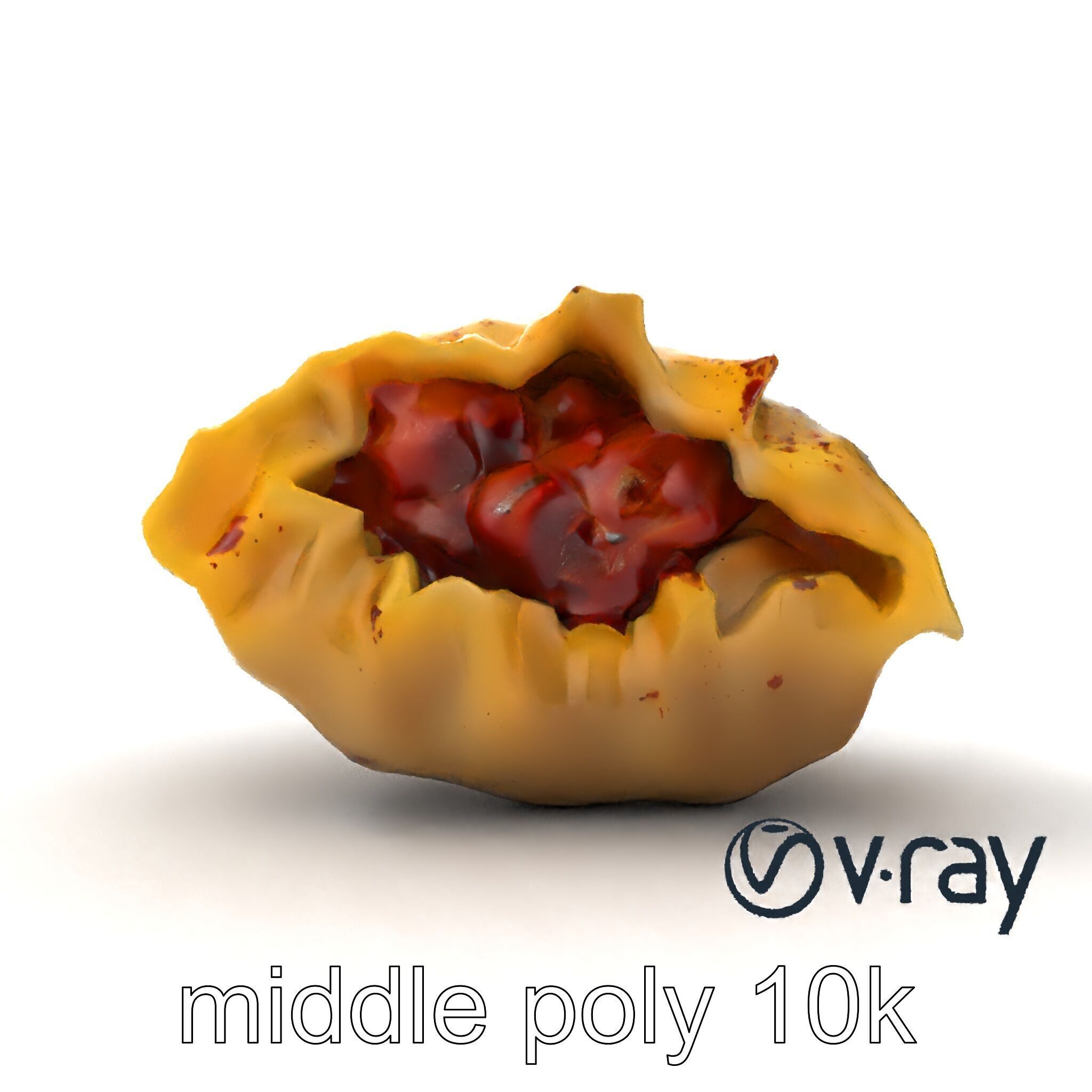 Swiss Cheese Dumpling Chorizo Delight model pack Low-poly 3D model_17