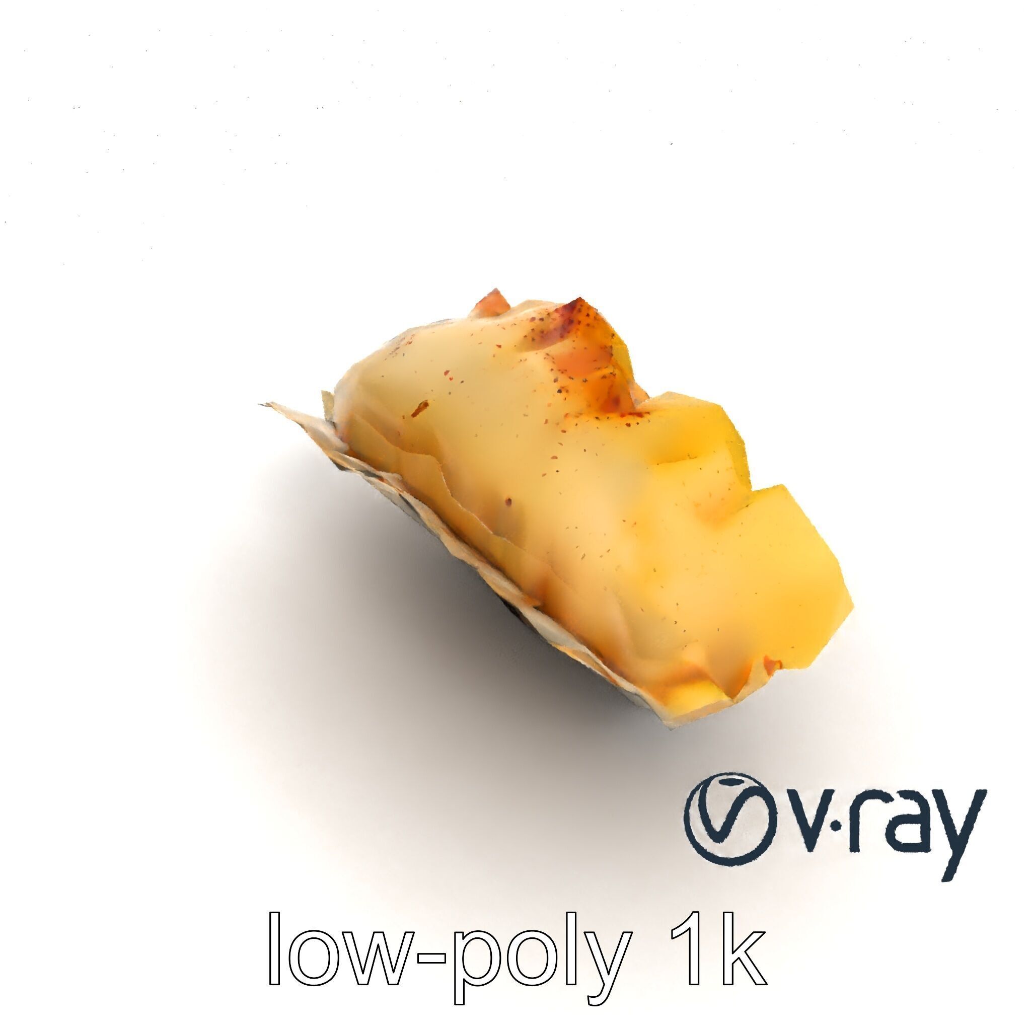 Swiss Cheese Dumpling Chorizo Delight model pack Low-poly 3D model_20