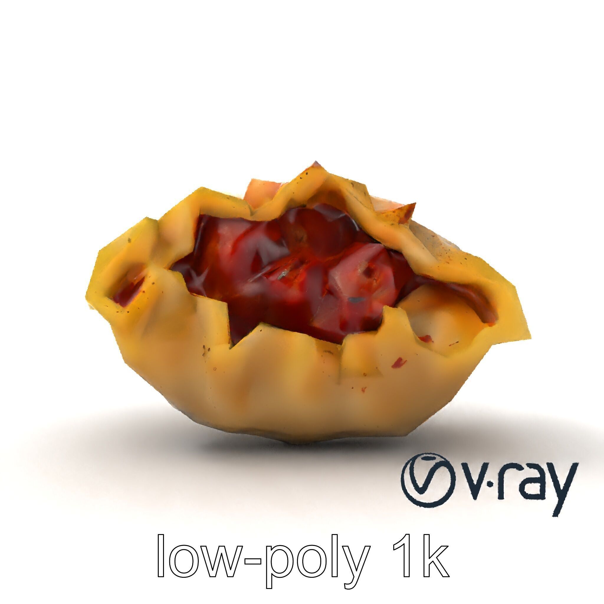 Swiss Cheese Dumpling Chorizo Delight model pack Low-poly 3D model_14