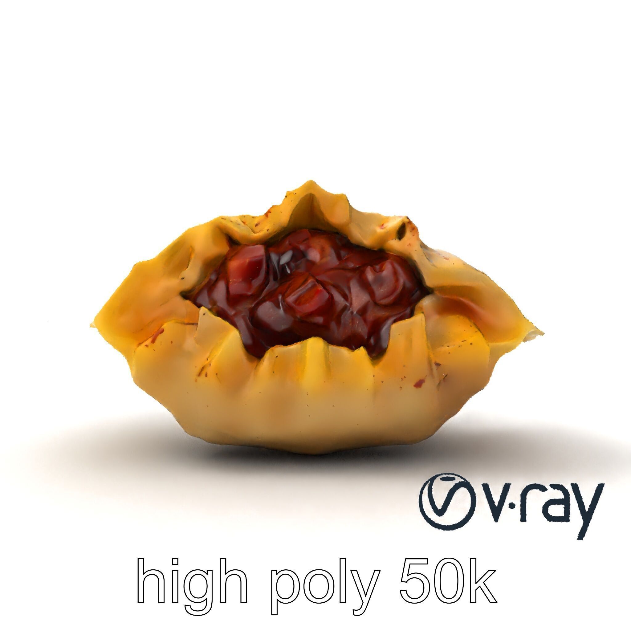 Swiss Cheese Dumpling Chorizo Delight model pack Low-poly 3D model_30