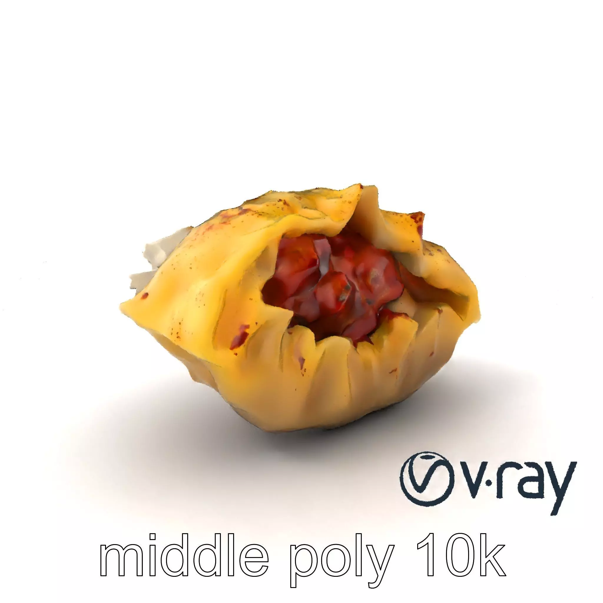 Swiss Cheese Dumpling Chorizo Delight model pack Low-poly 3D model_0