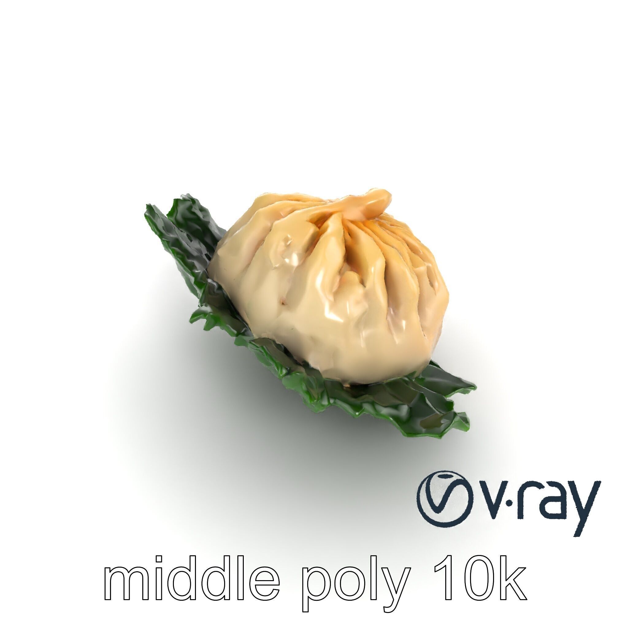 Minimalist Dumpling Design Model Pack Low-poly 3D model_13