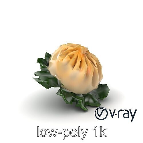 Minimalist Dumpling Design Model Pack Low-poly 3D model 5