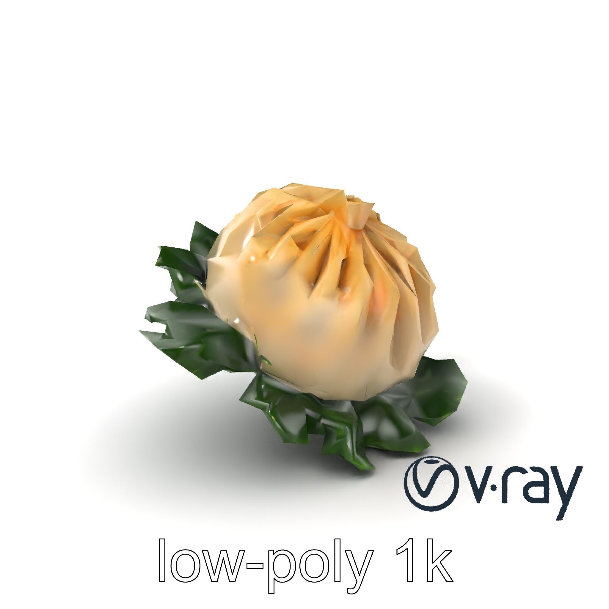 Minimalist Dumpling Design Model Pack Low-poly 3D model_5