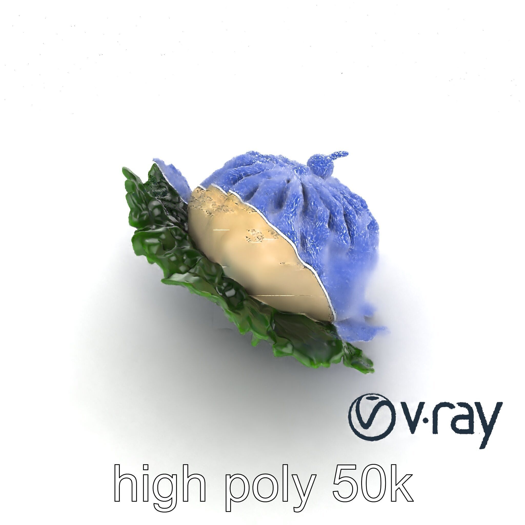 Minimalist Dumpling Design Model Pack Low-poly 3D model_18