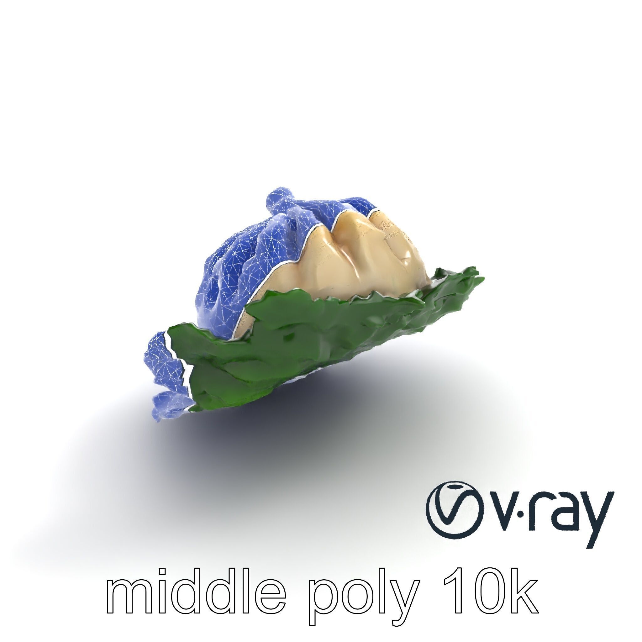 Minimalist Dumpling Design Model Pack Low-poly 3D model_11