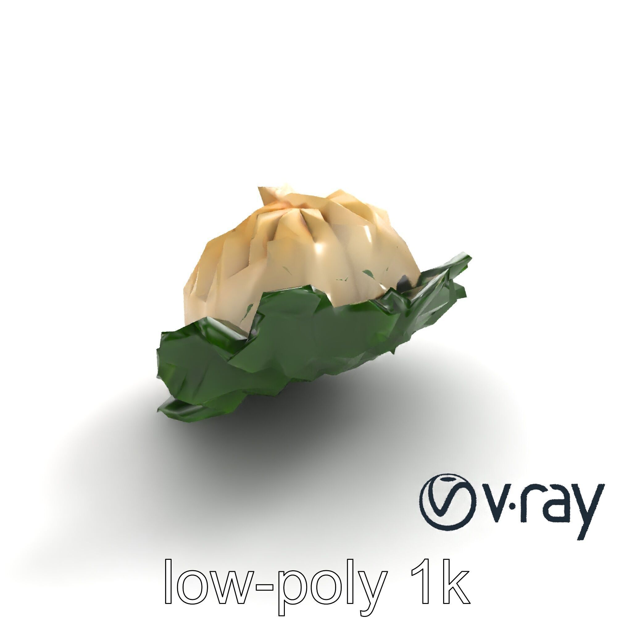 Minimalist Dumpling Design Model Pack Low-poly 3D model_9