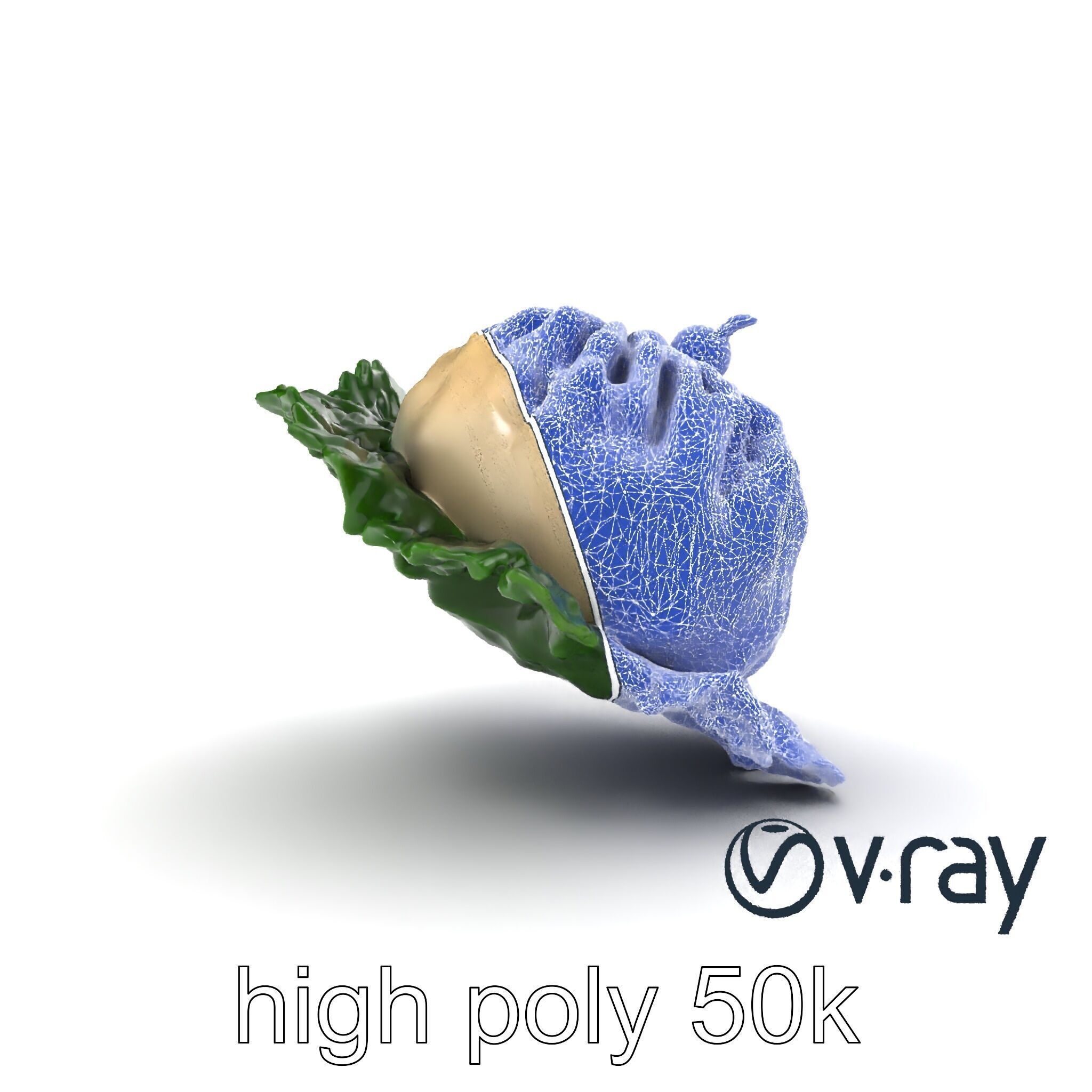 Minimalist Dumpling Design Model Pack Low-poly 3D model_31