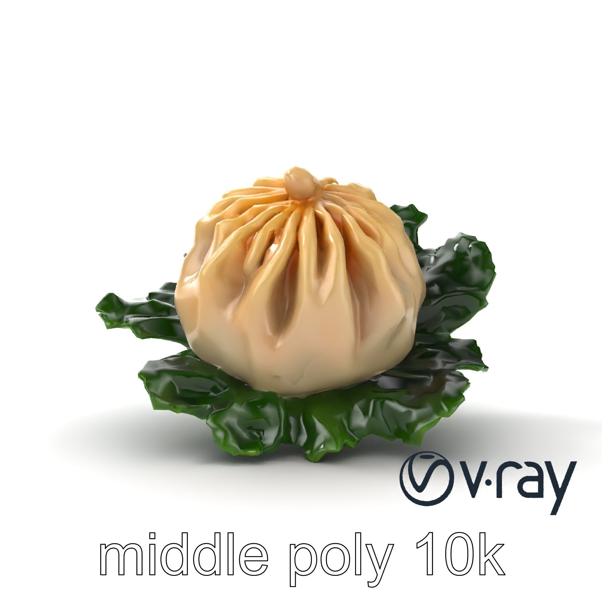 Minimalist Dumpling Design Model Pack Low-poly 3D model_19