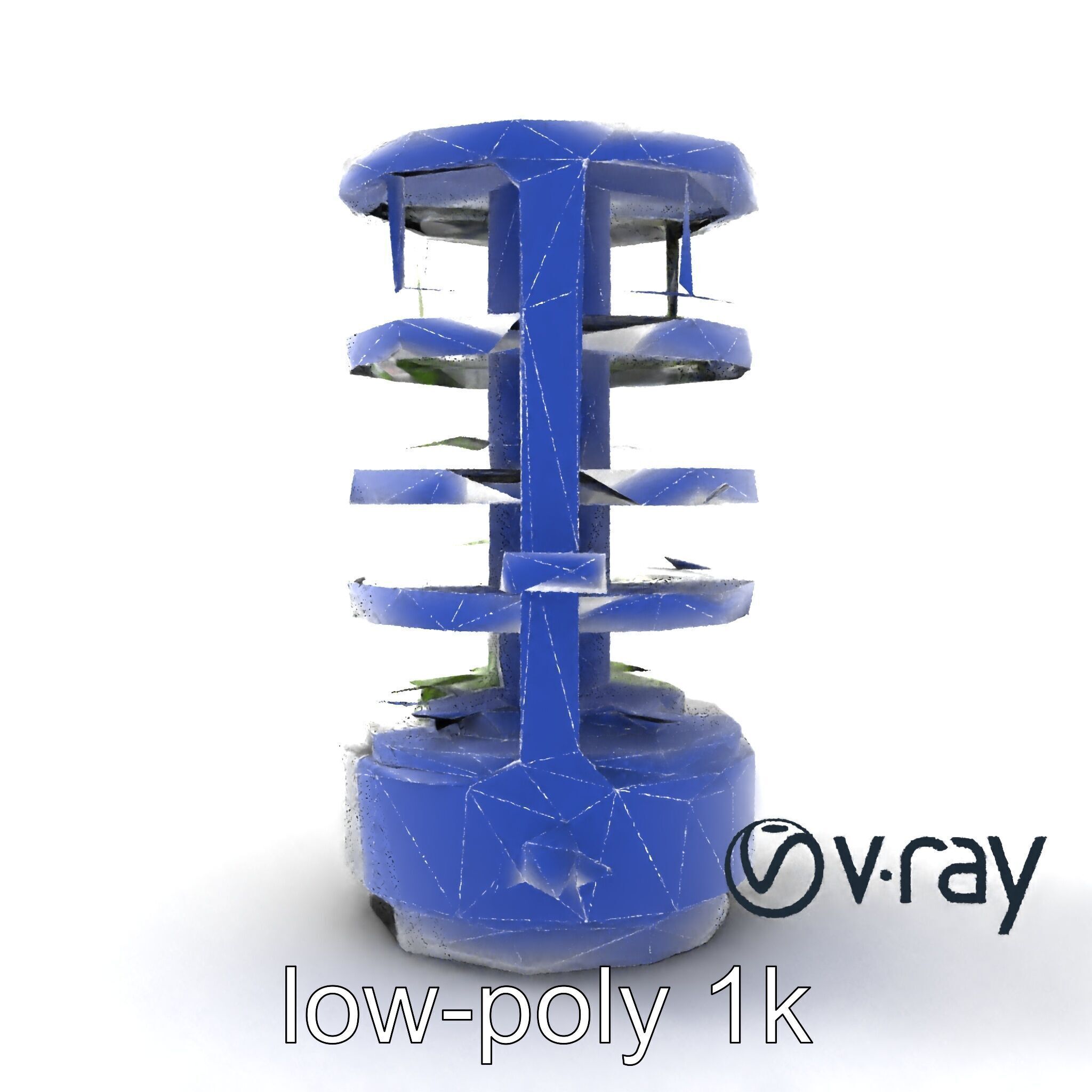 Stacked Crop Farming Cylinder Model Pack Low-poly 3D model_30