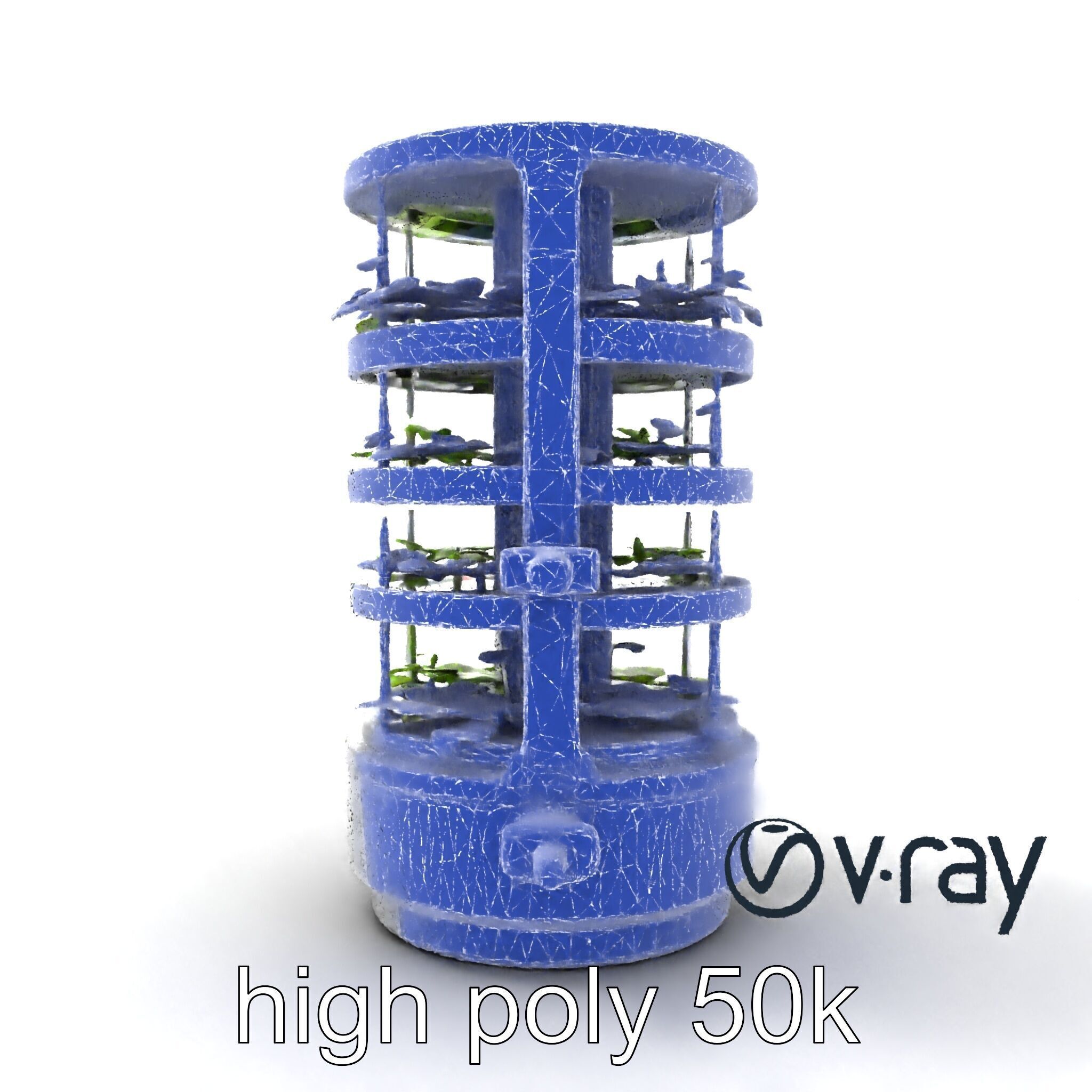 Stacked Crop Farming Cylinder Model Pack Low-poly 3D model_26