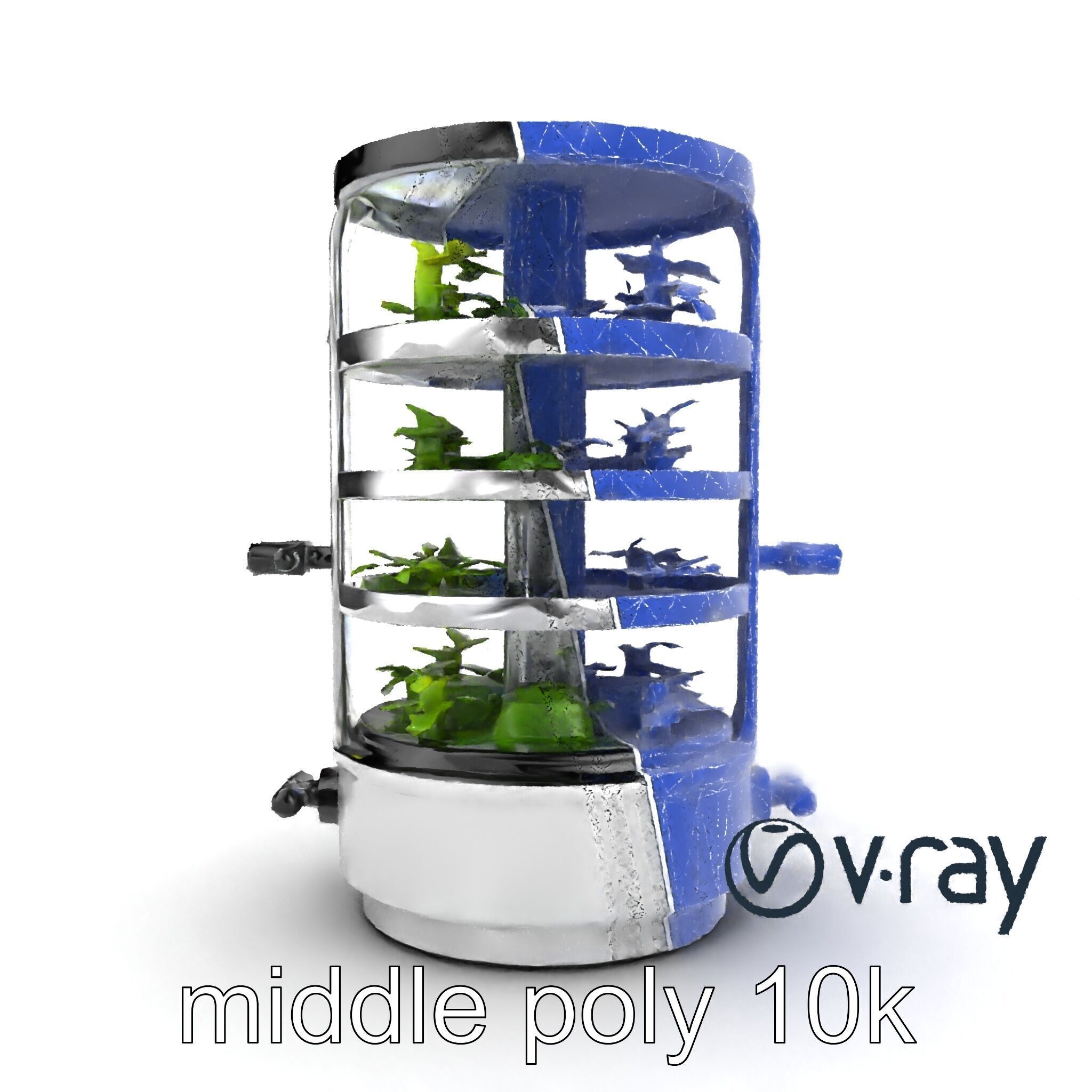 Stacked Crop Farming Cylinder Model Pack Low-poly 3D model_31