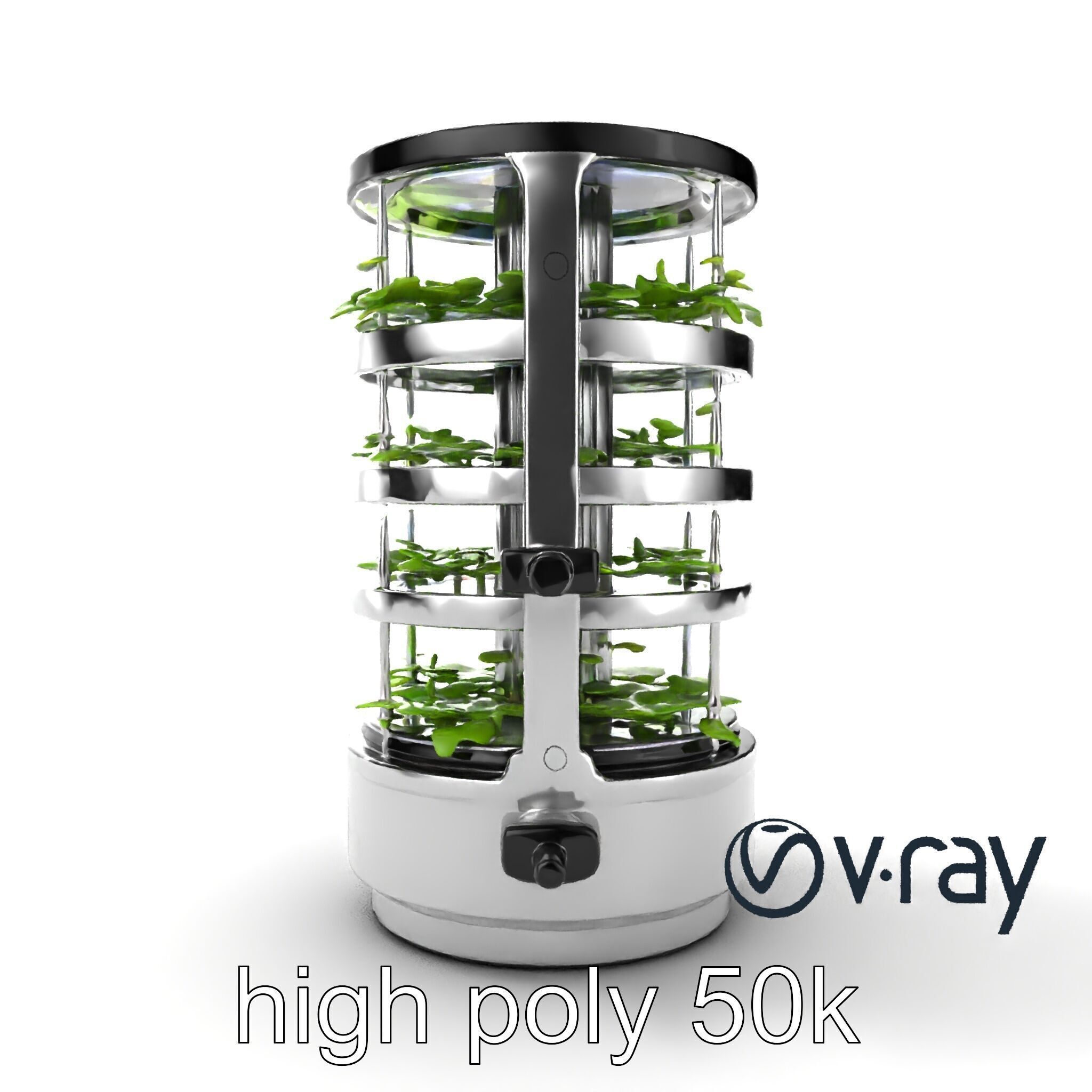 Stacked Crop Farming Cylinder Model Pack Low-poly 3D model_16