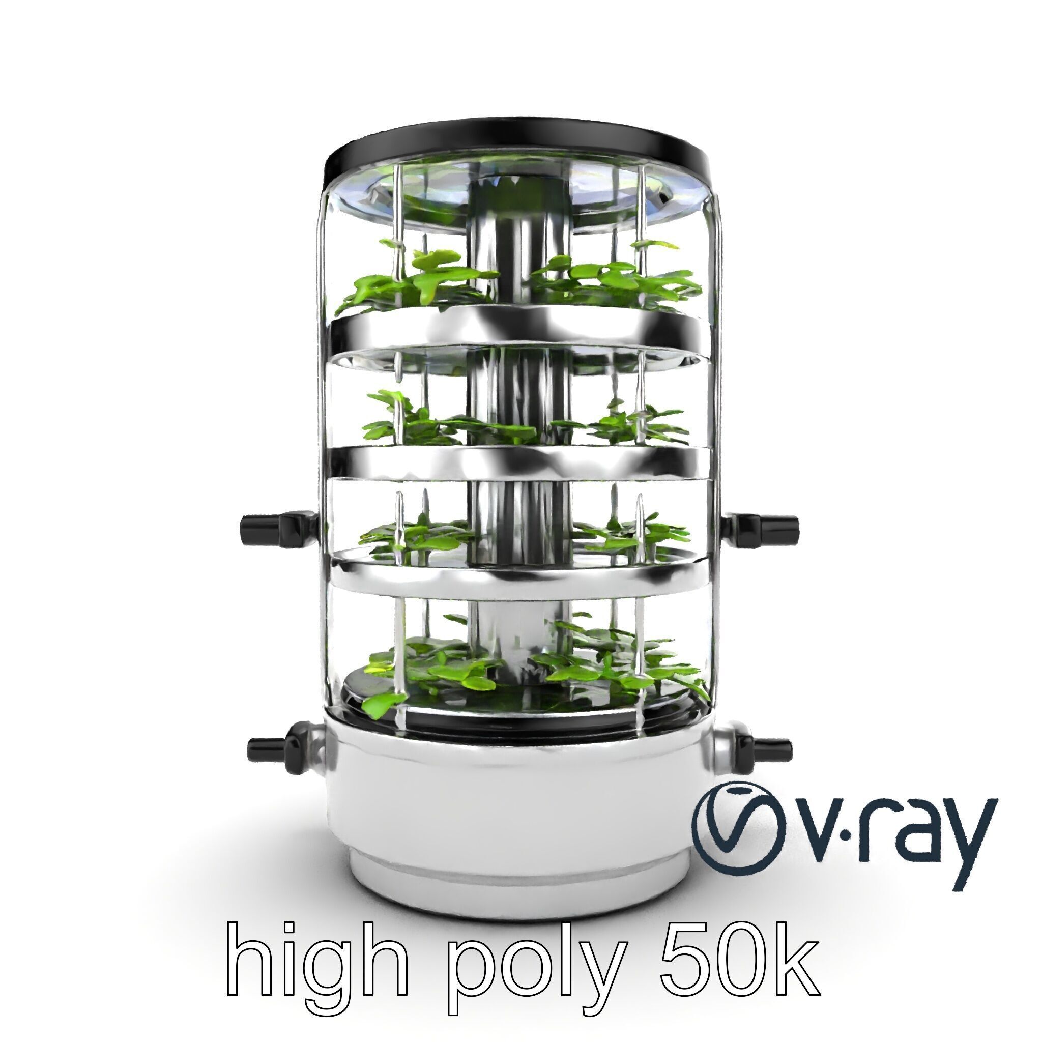 Stacked Crop Farming Cylinder Model Pack Low-poly 3D model_18