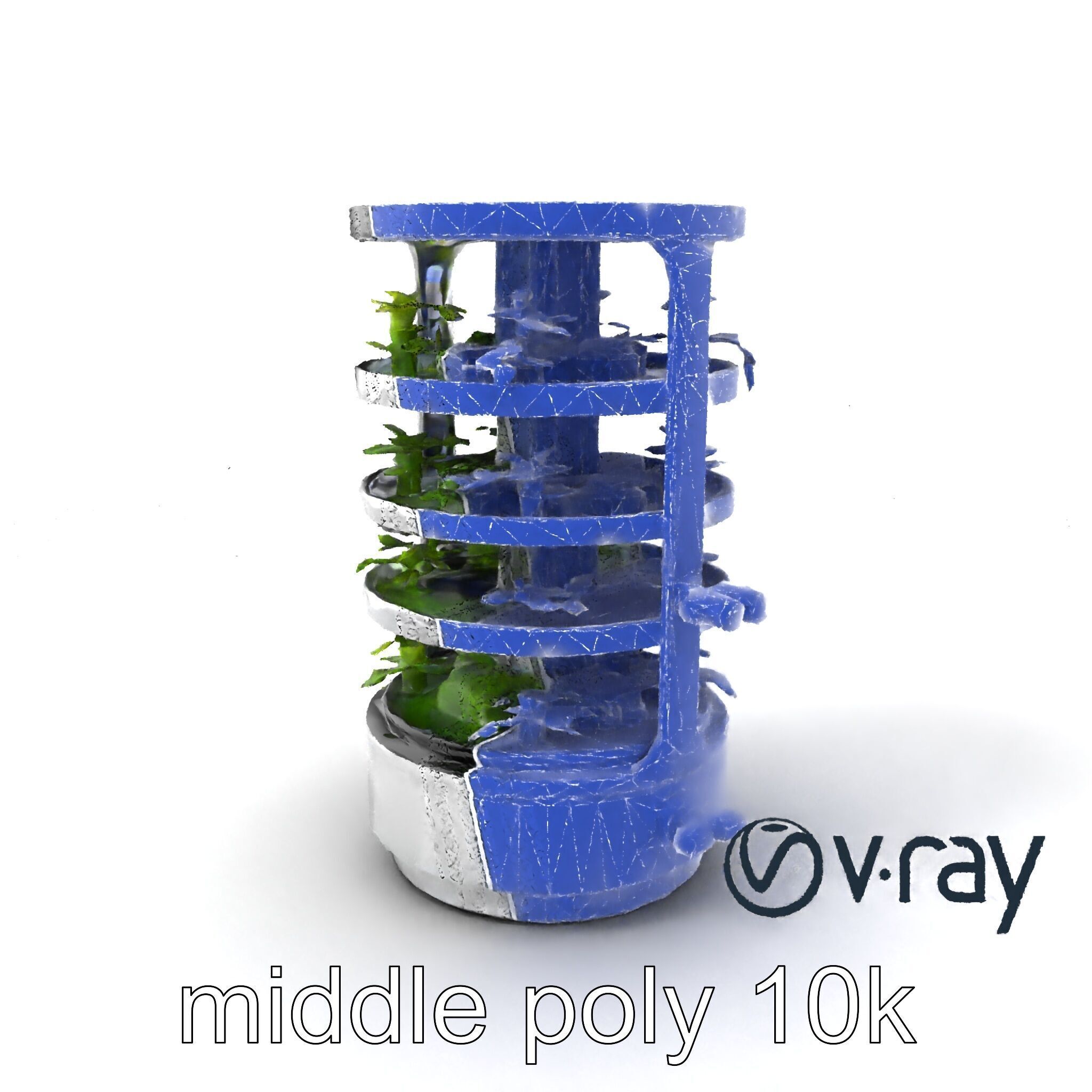 Stacked Crop Farming Cylinder Model Pack Low-poly 3D model_6