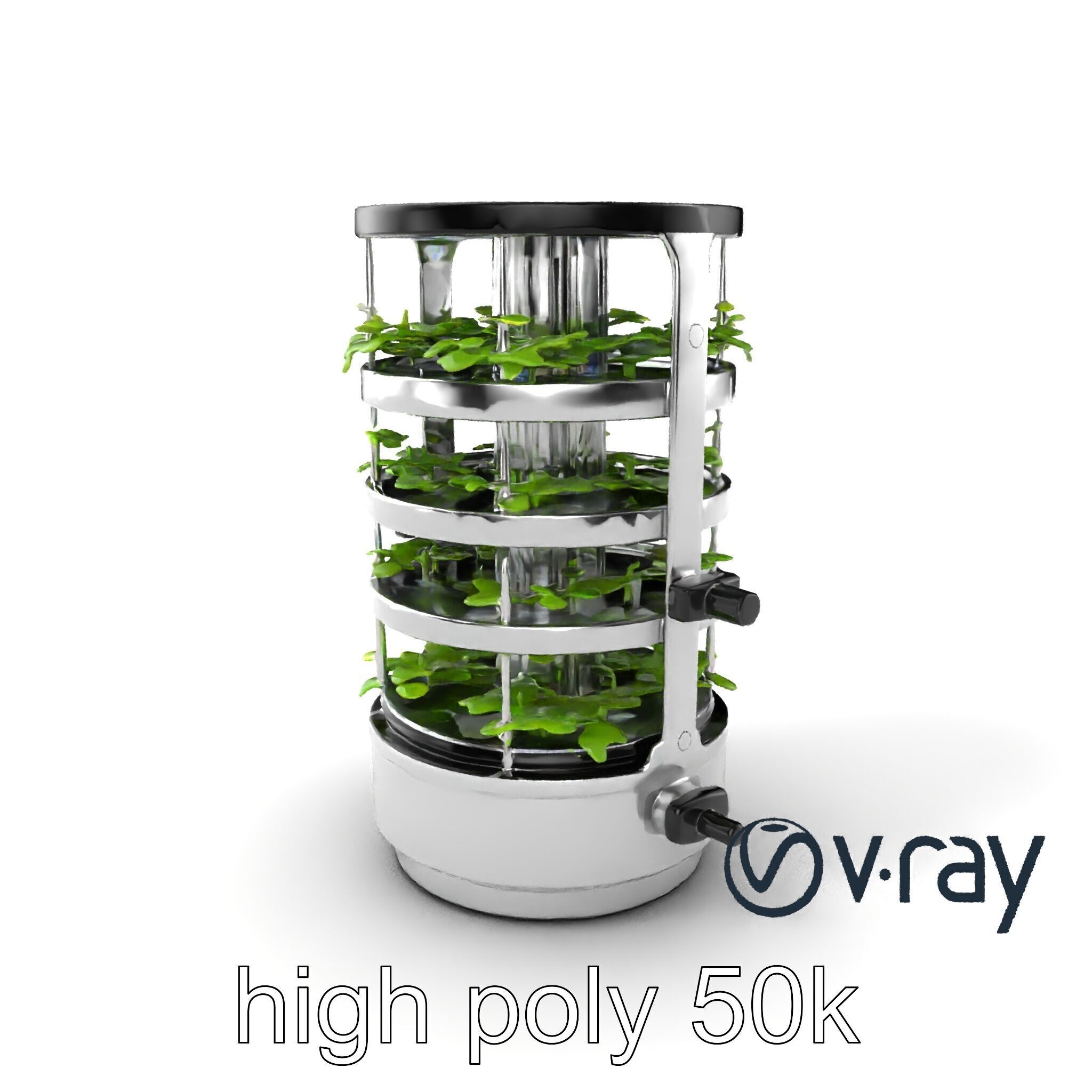 Stacked Crop Farming Cylinder Model Pack Low-poly 3D model_2