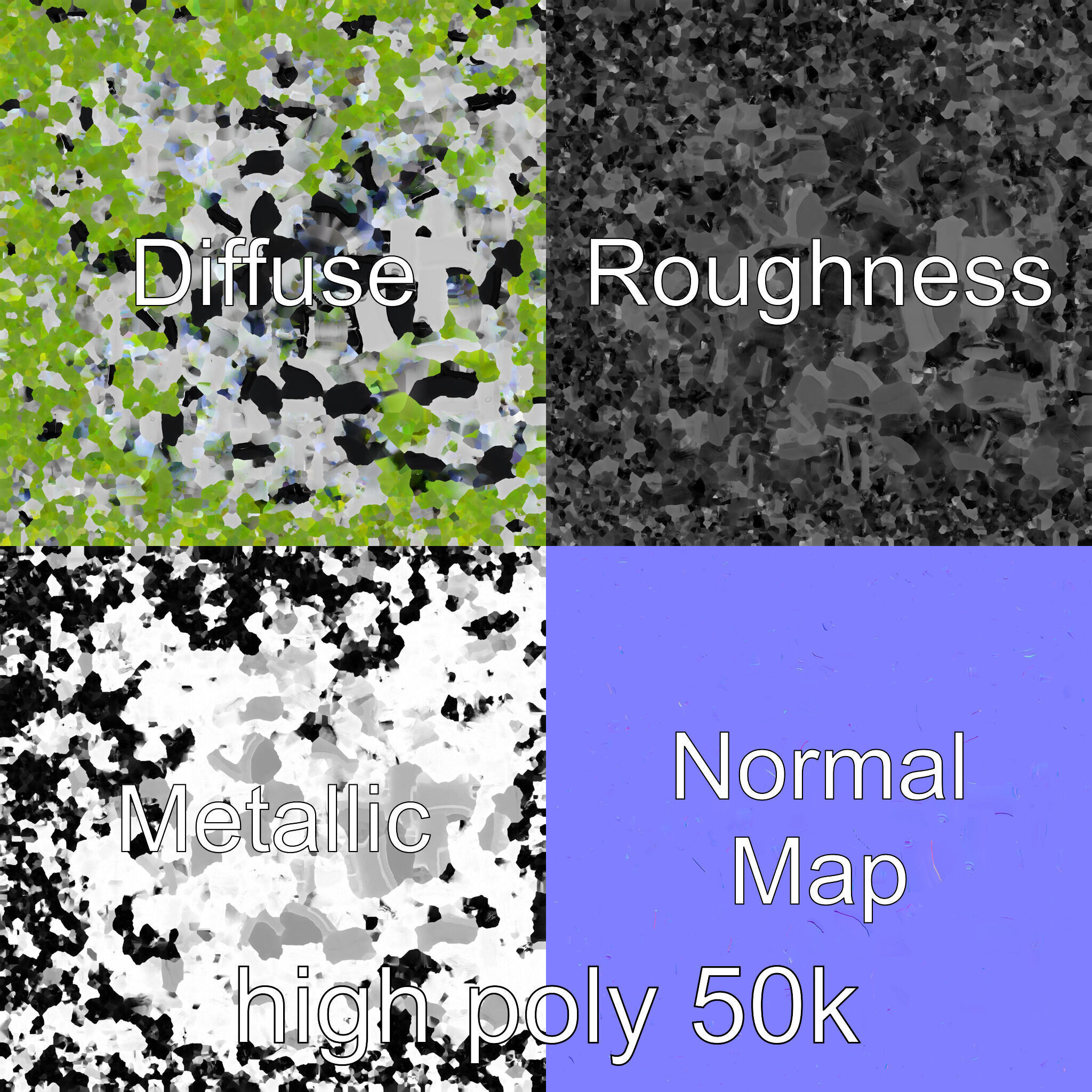 Stacked Crop Farming Cylinder Model Pack Low-poly 3D model_3