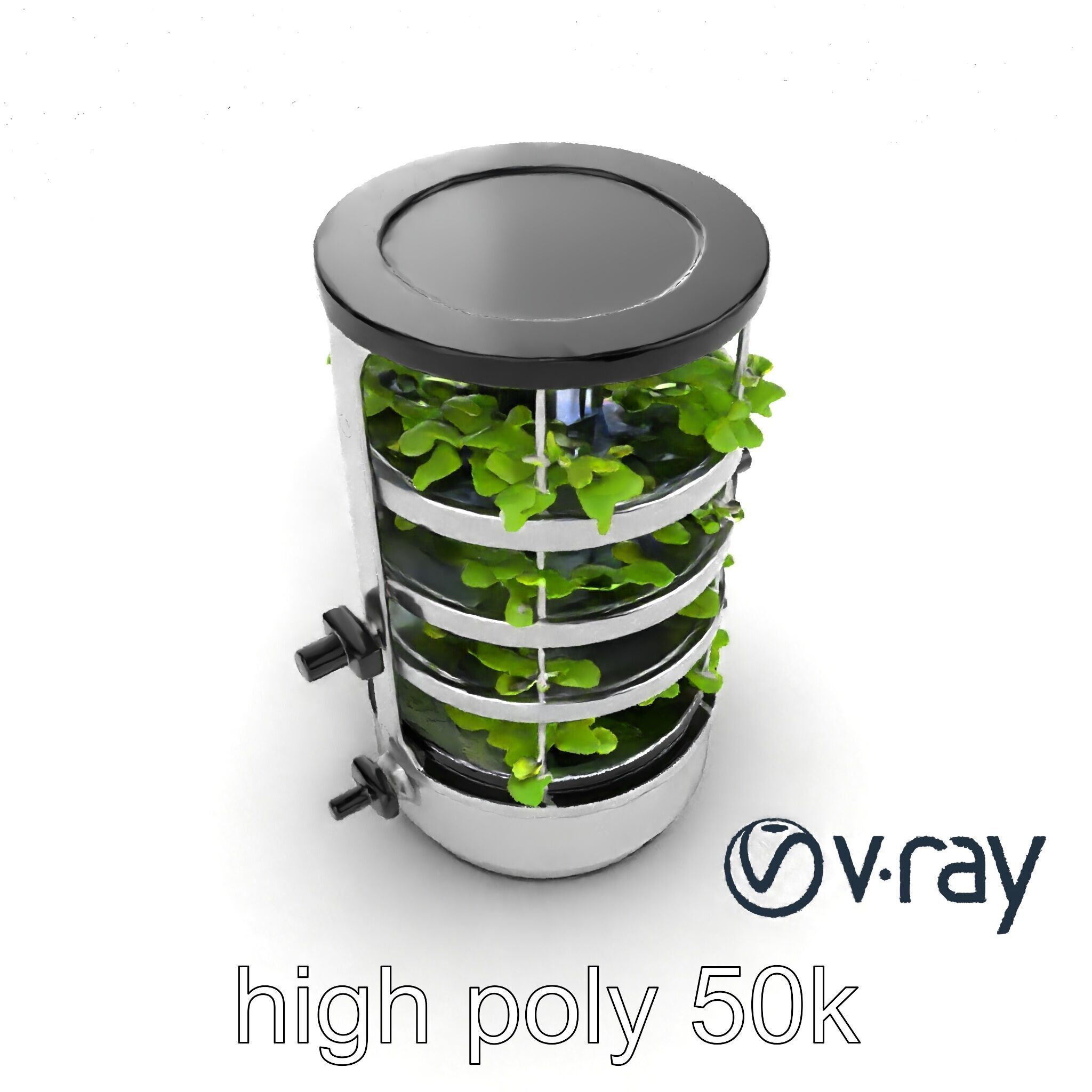 Stacked Crop Farming Cylinder Model Pack Low-poly 3D model_24