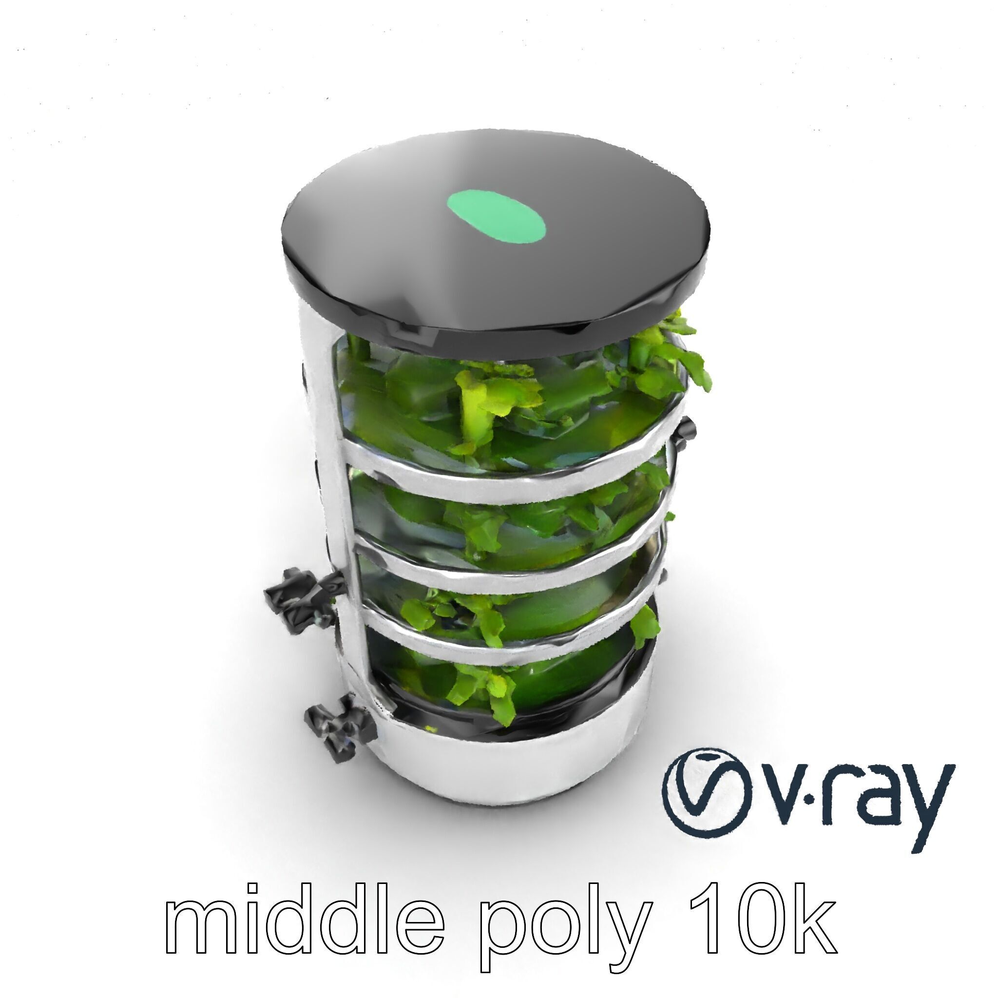 Stacked Crop Farming Cylinder Model Pack Low-poly 3D model_12