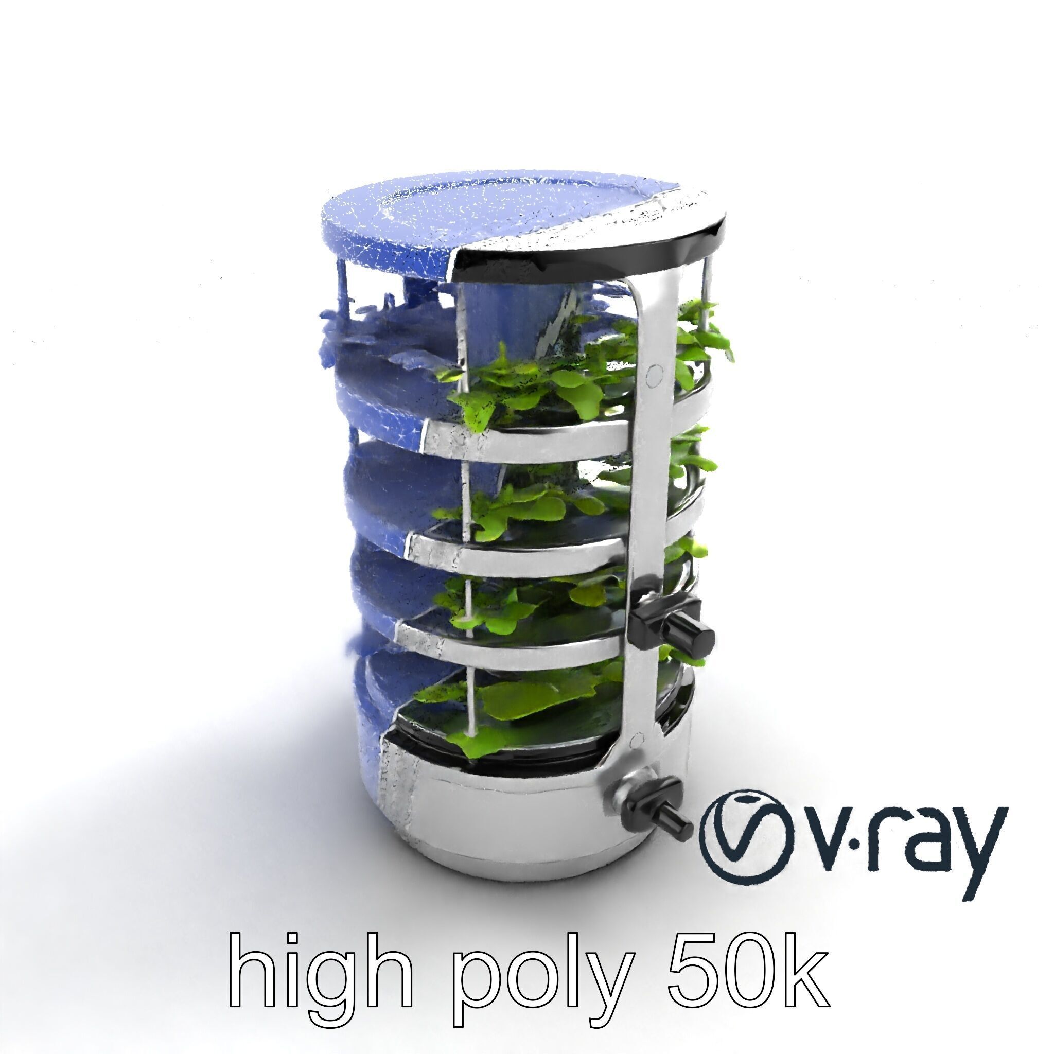 Stacked Crop Farming Cylinder Model Pack Low-poly 3D model_27