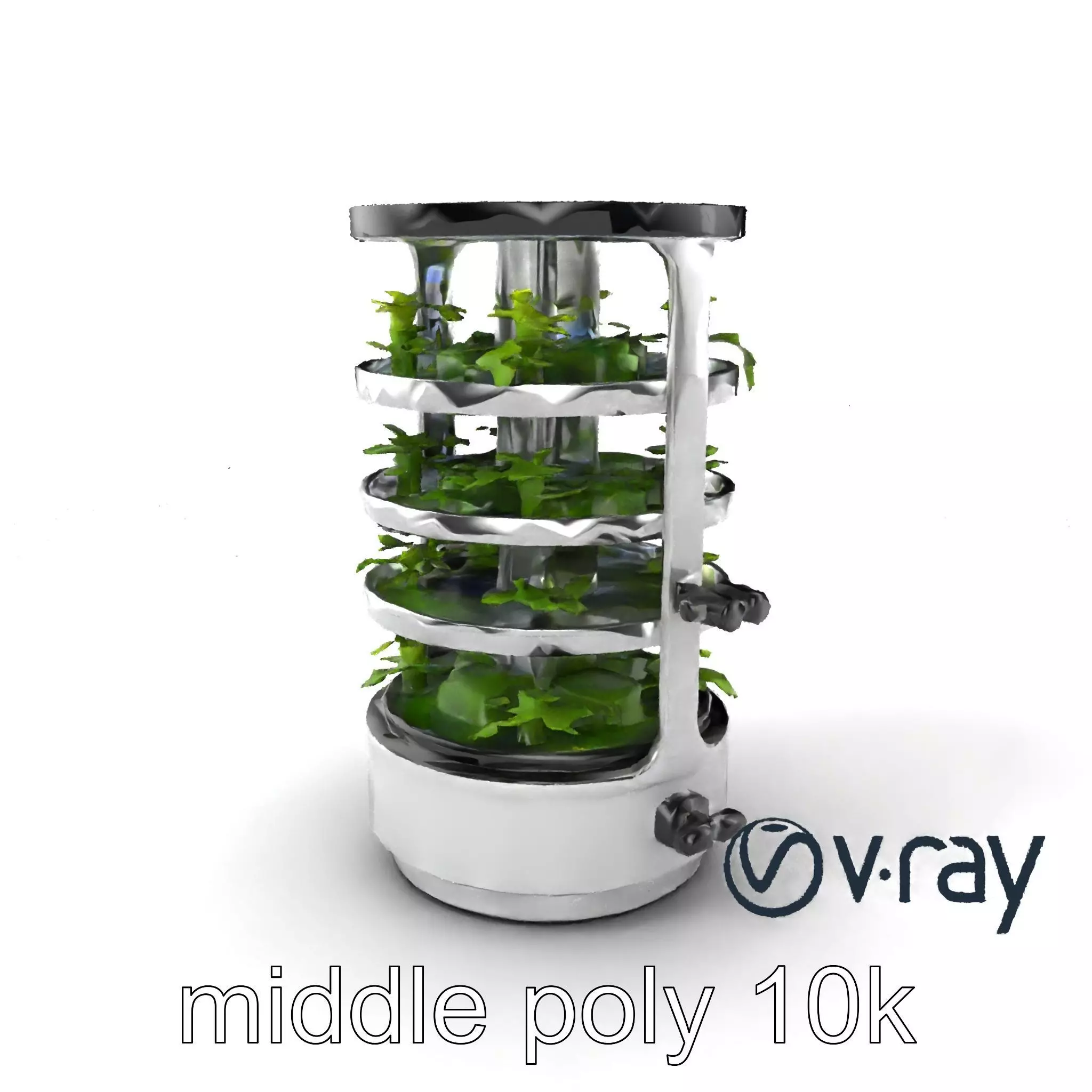 Stacked Crop Farming Cylinder Model Pack Low-poly 3D model_0