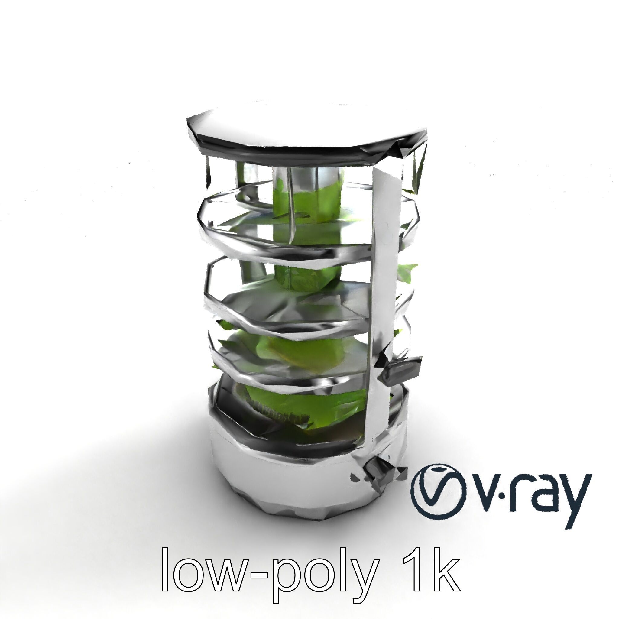 Stacked Crop Farming Cylinder Model Pack Low-poly 3D model_9