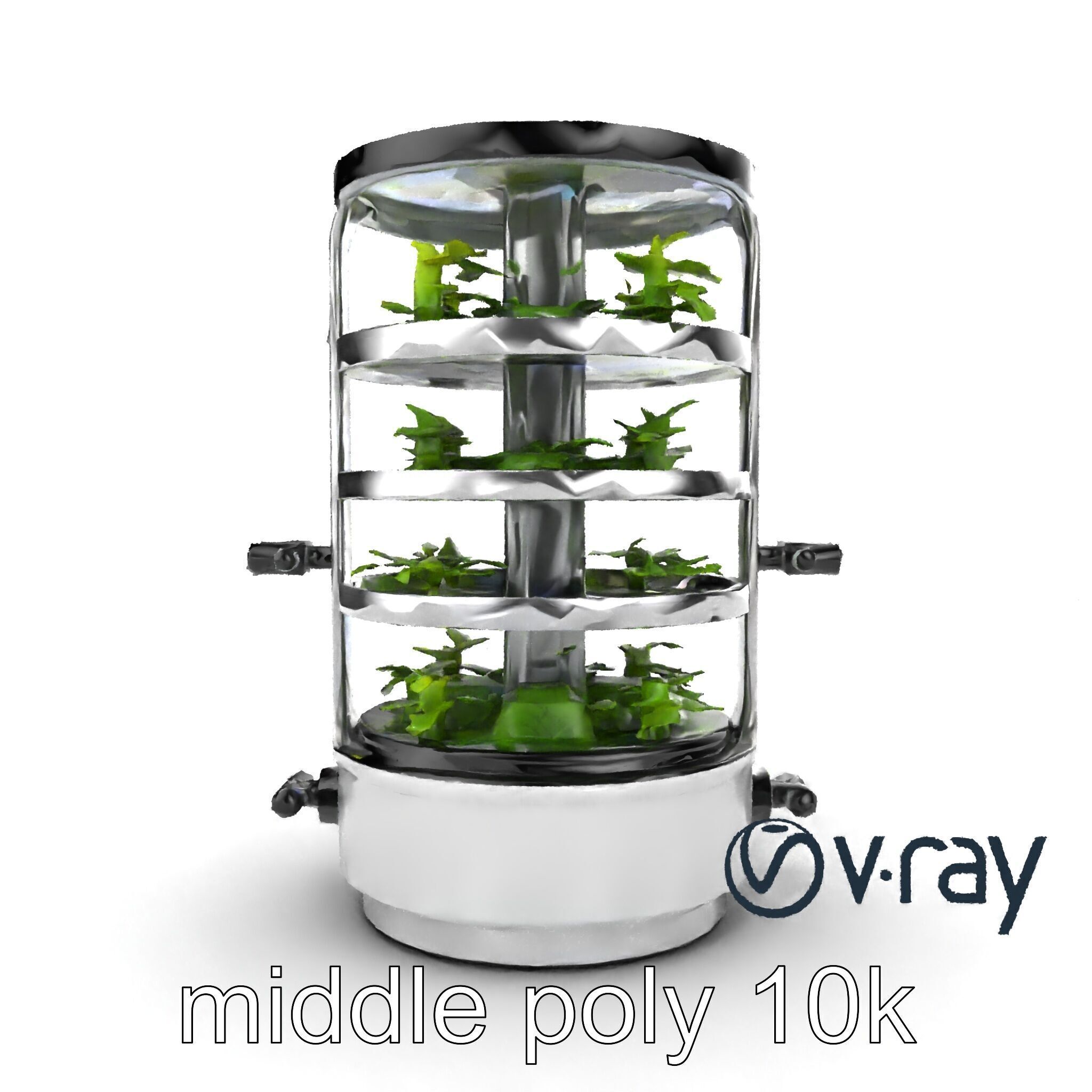 Stacked Crop Farming Cylinder Model Pack Low-poly 3D model_17