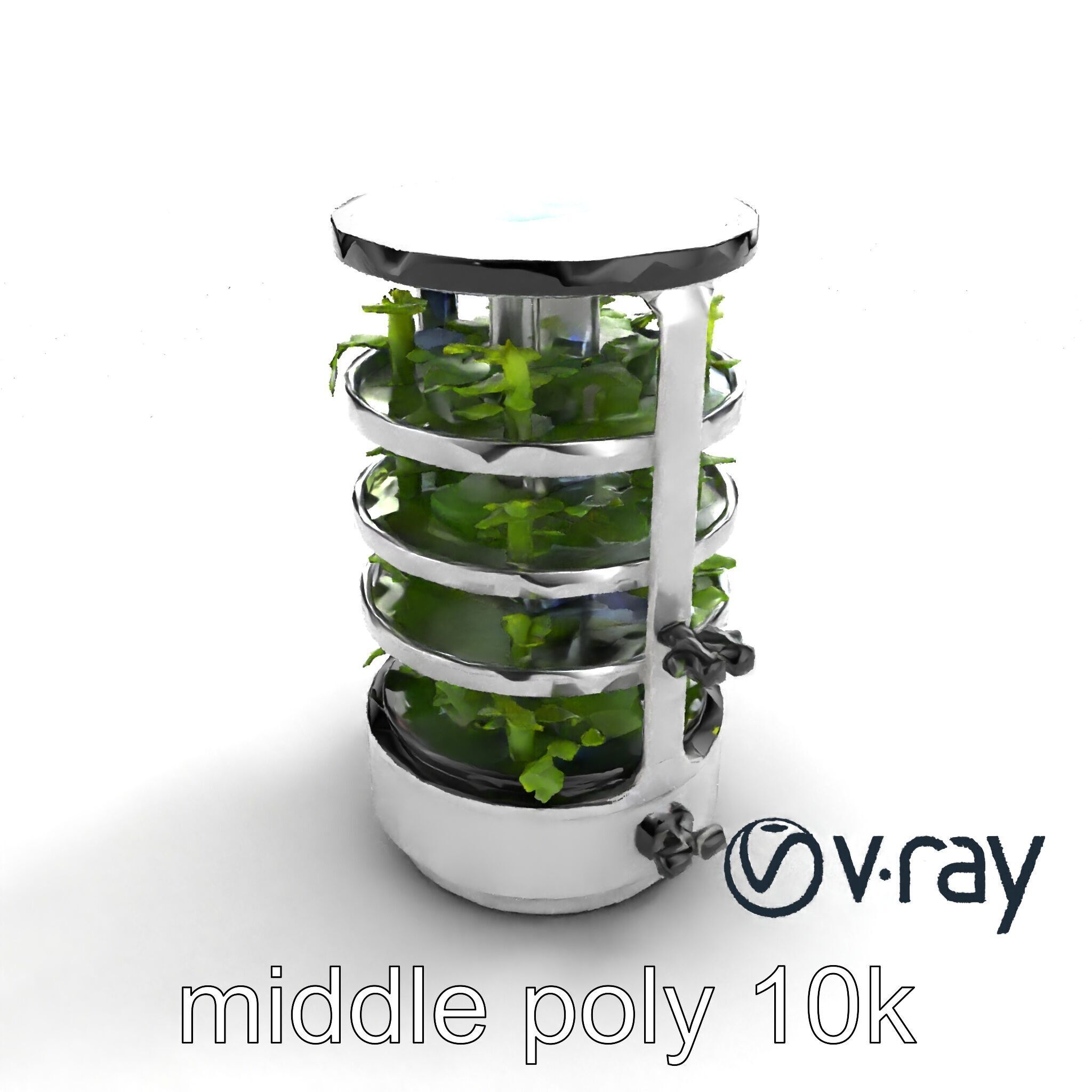 Stacked Crop Farming Cylinder Model Pack Low-poly 3D model_8