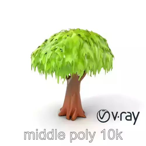 Animated Willow Tree Model Pack with Flowing Form and Smooth ... Low-poly 3D model