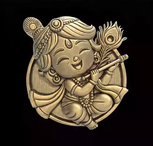 Baby Krishna 3D Model - STL File for 3D Printing   3D print model