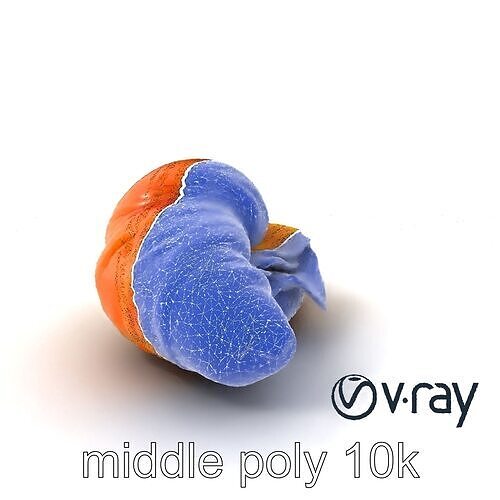Ham and Cheese Croissant Realistic Model Pack Low-poly 3D model 6