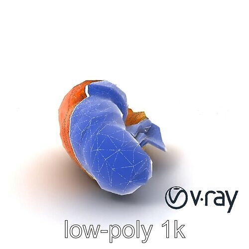 Ham and Cheese Croissant Realistic Model Pack Low-poly 3D model 7