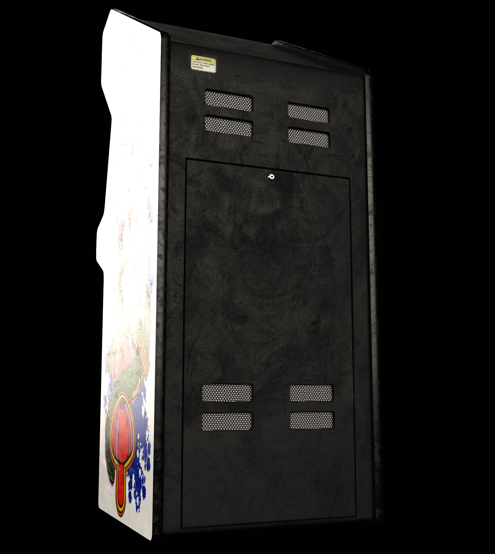 Retro Arcade Cabinets and Stools Pack 2 3D model_5