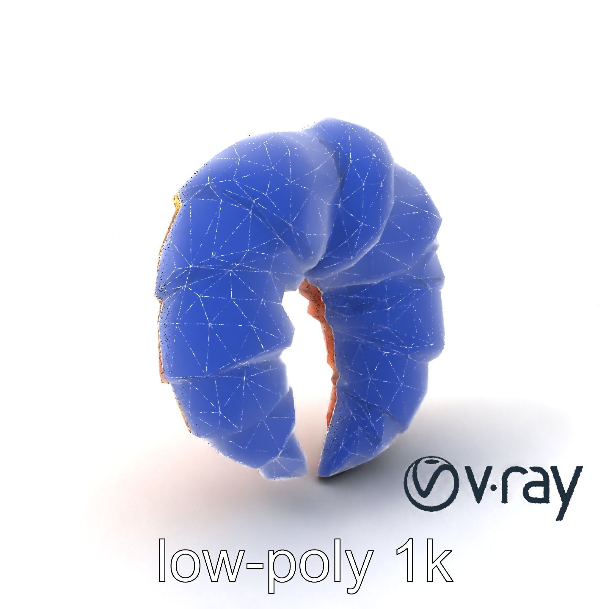 Smooth Croissant Bakery Model Pack Low-poly 3D model_6