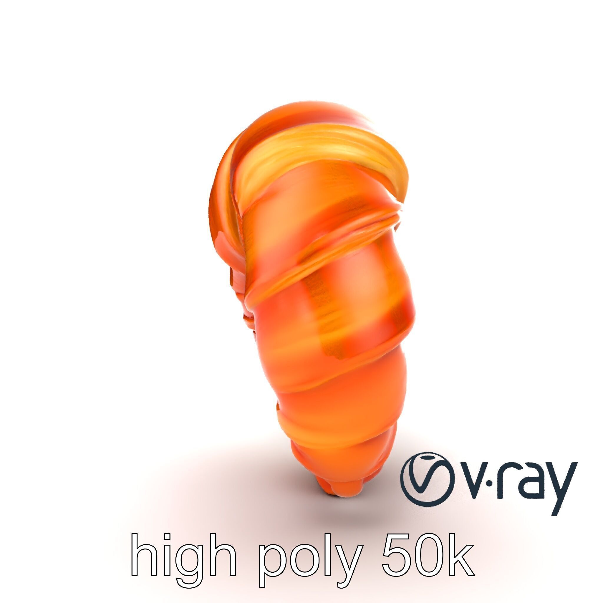 Smooth Croissant Bakery Model Pack Low-poly 3D model_24