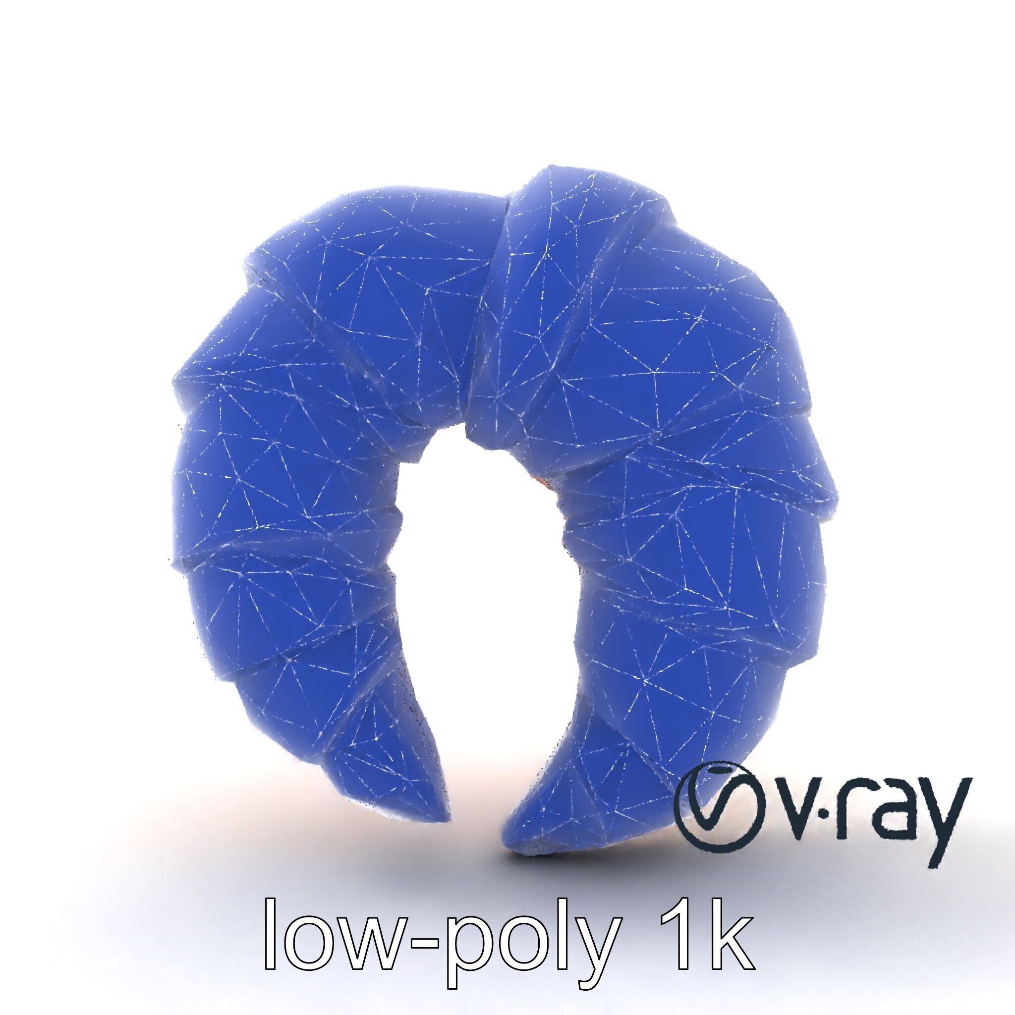 Smooth Croissant Bakery Model Pack Low-poly 3D model_13