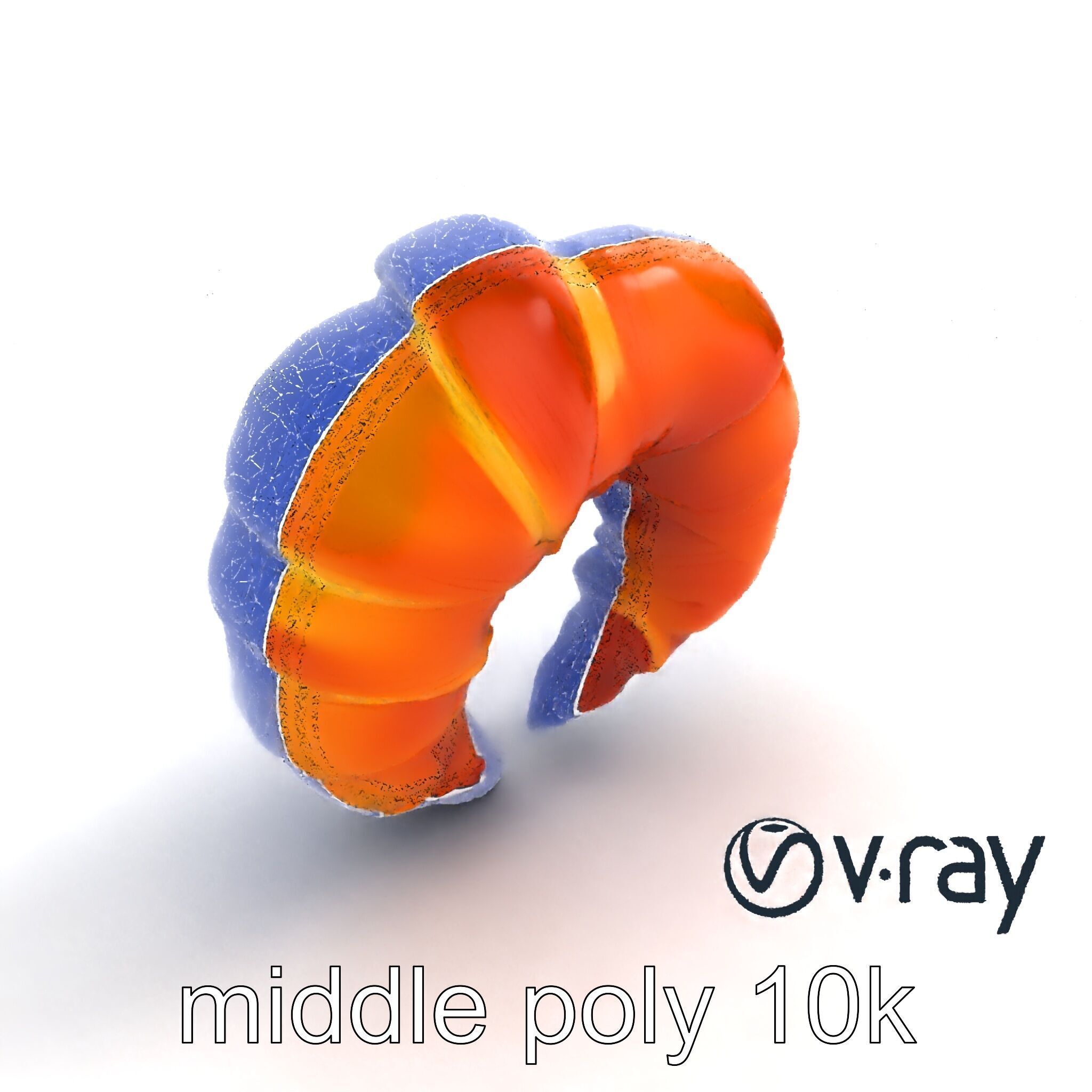 Smooth Croissant Bakery Model Pack Low-poly 3D model_10