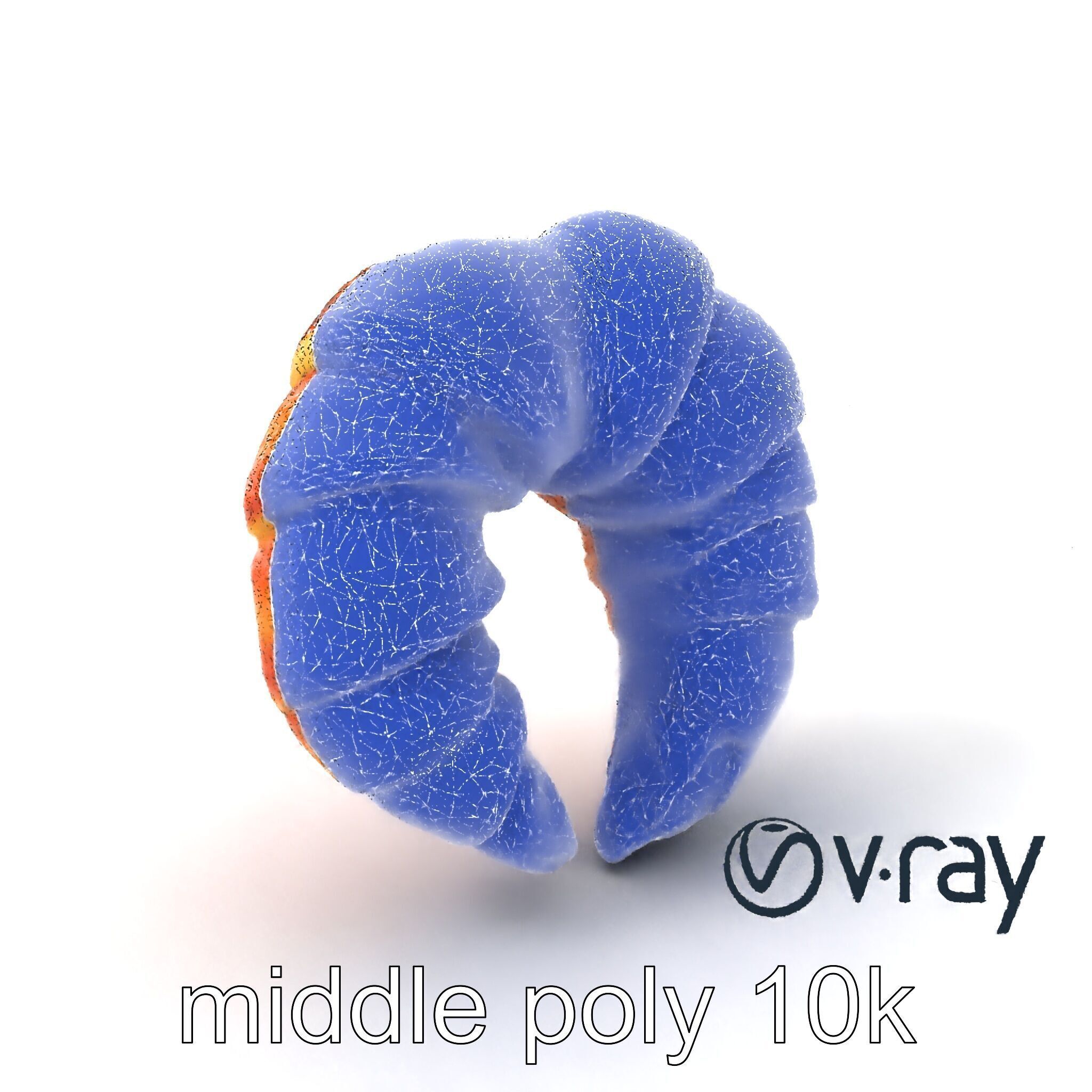 Smooth Croissant Bakery Model Pack Low-poly 3D model_5