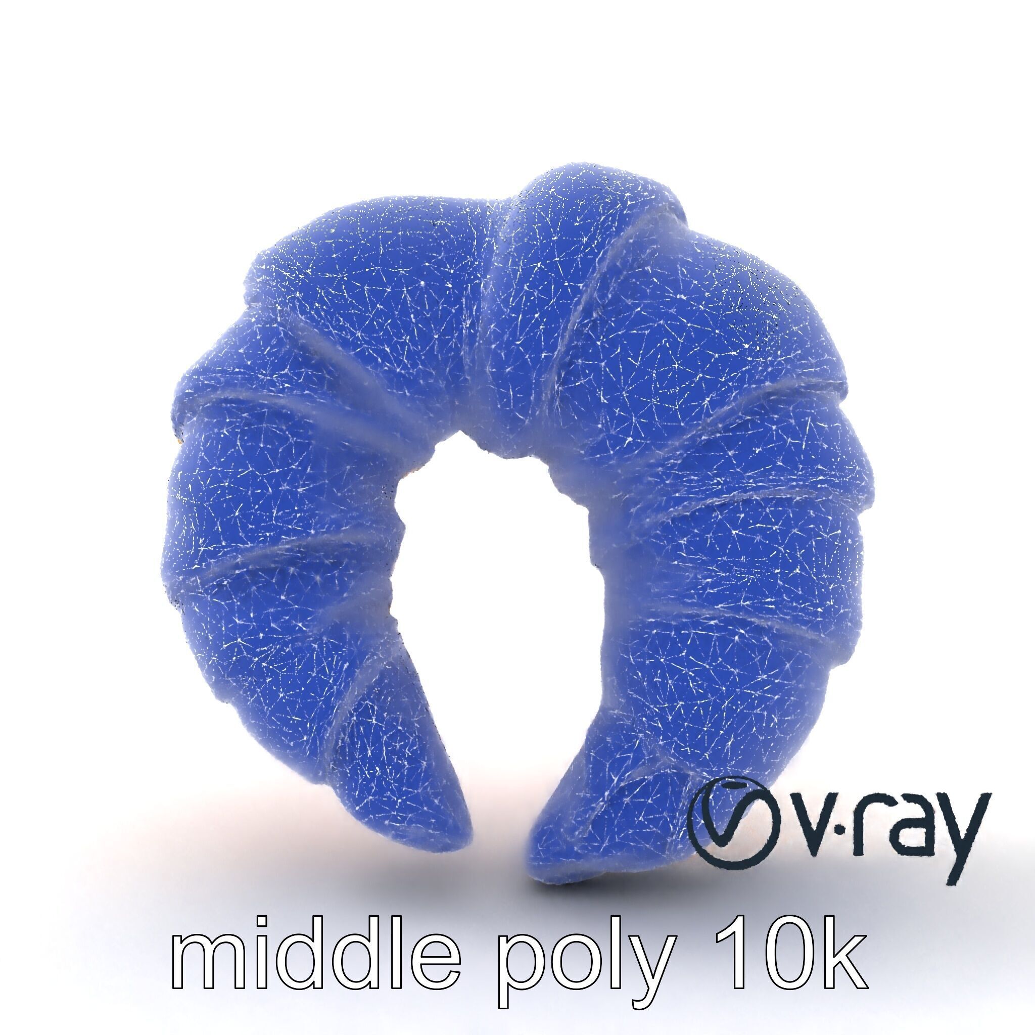 Smooth Croissant Bakery Model Pack Low-poly 3D model_28