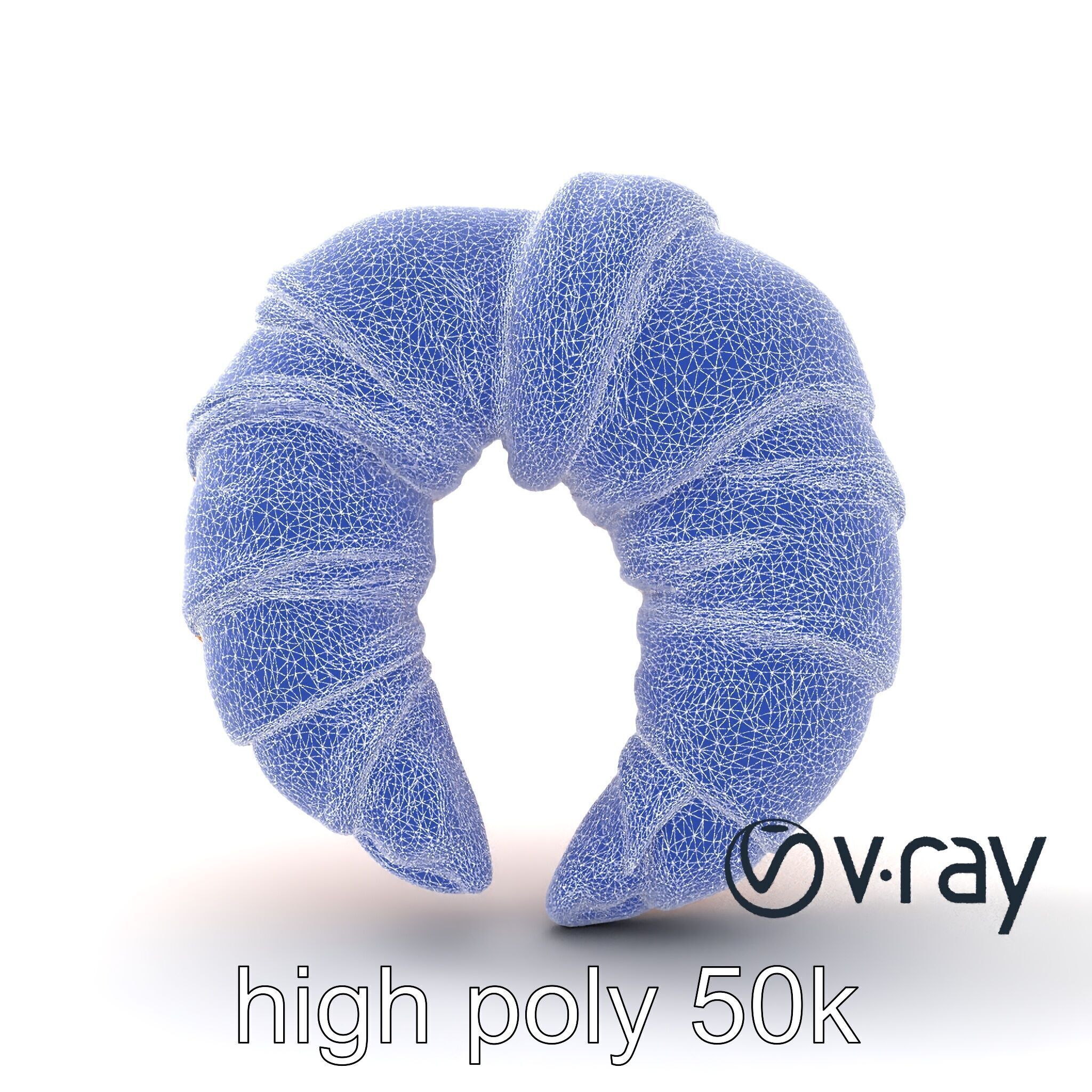 Smooth Croissant Bakery Model Pack Low-poly 3D model_29